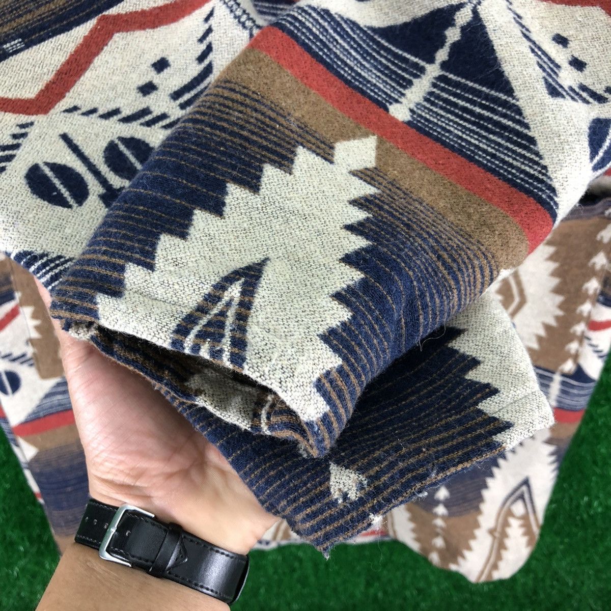 Native Navajo Native Multicolor Cardigan Down Jacket by Radarista Size US M / EU 48-50 / 2 - 9 Thumbnail