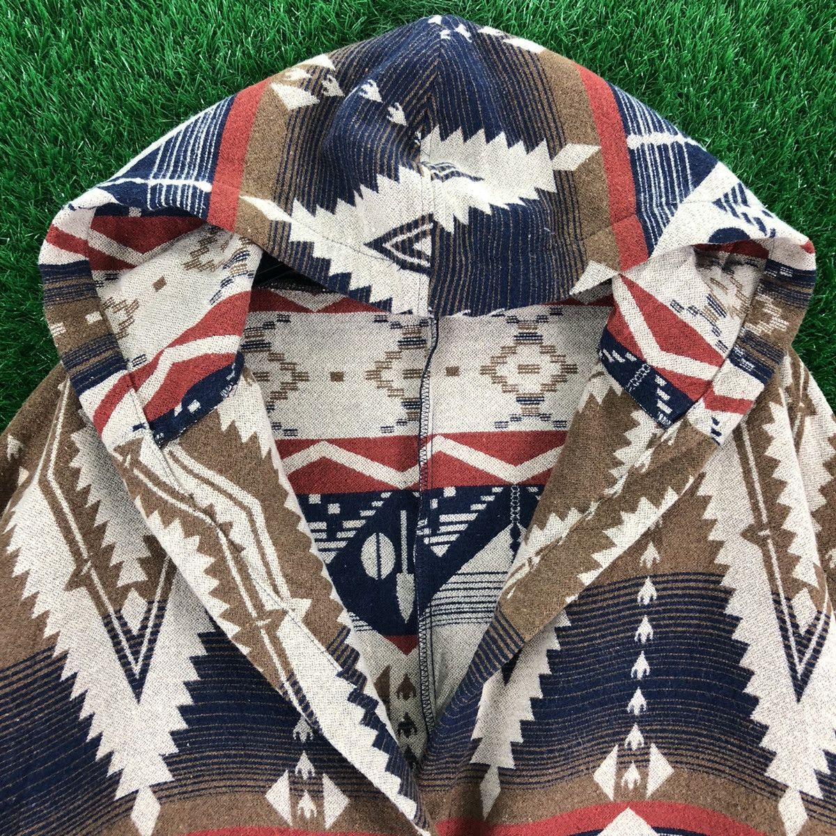 Native Navajo Native Multicolor Cardigan Down Jacket by Radarista Size US M / EU 48-50 / 2 - 7 Thumbnail