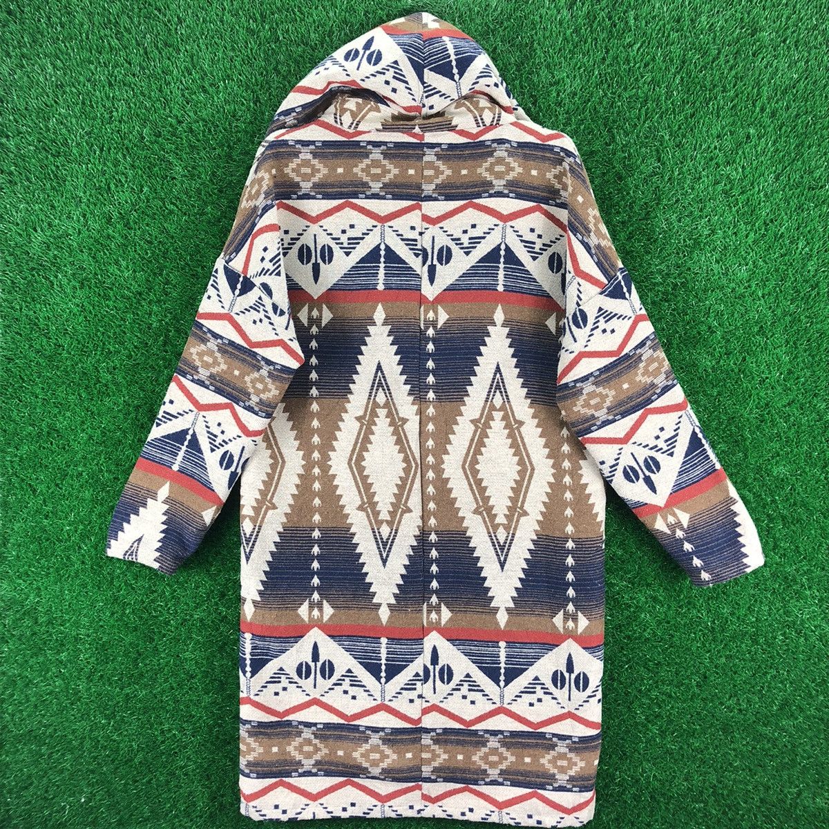 Native Navajo Native Multicolor Cardigan Down Jacket by Radarista Size US M / EU 48-50 / 2 - 4 Thumbnail