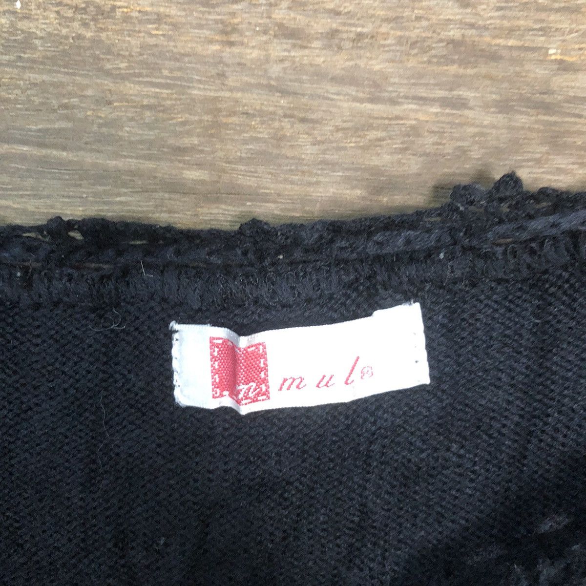 Homespun Knitwear MMUL Mesh Net Crochet Black Cardigan Knitwear #7178 Size S / US 4 / IT 40 - 8 Thumbnail
