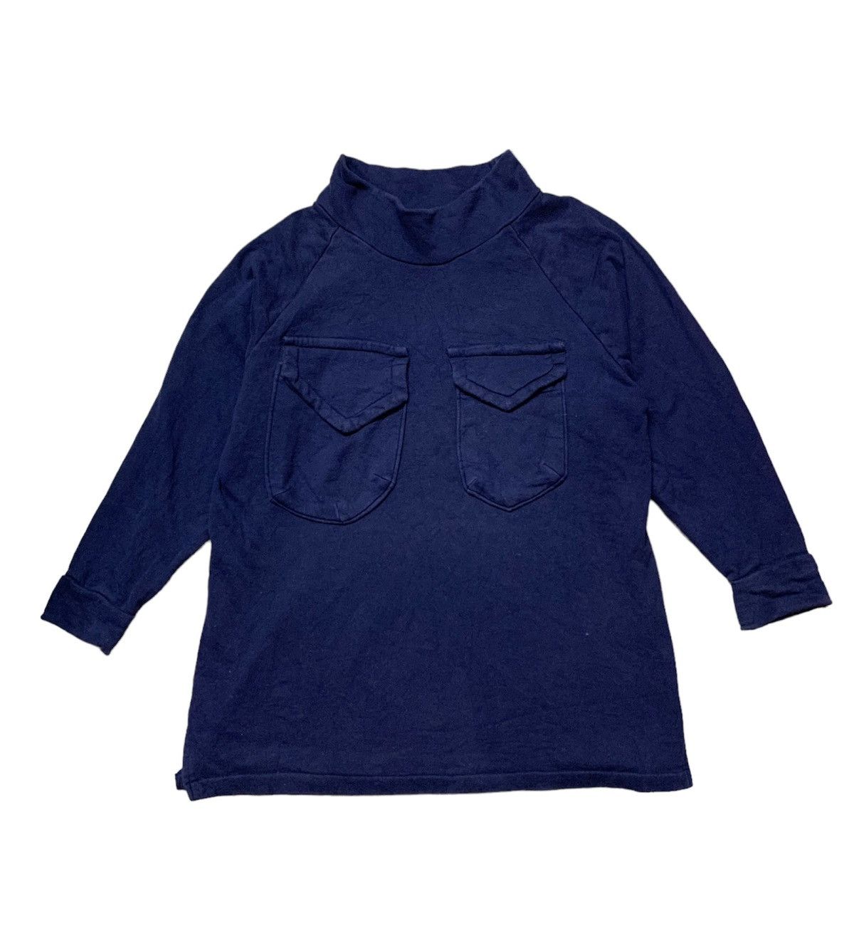 Blue Blue Japan Japanese TAKUYA NAKAMURA Chest Cargo Pocket Sweatshirt Size US L / EU 52-54 / 3 - 2 Thumbnail