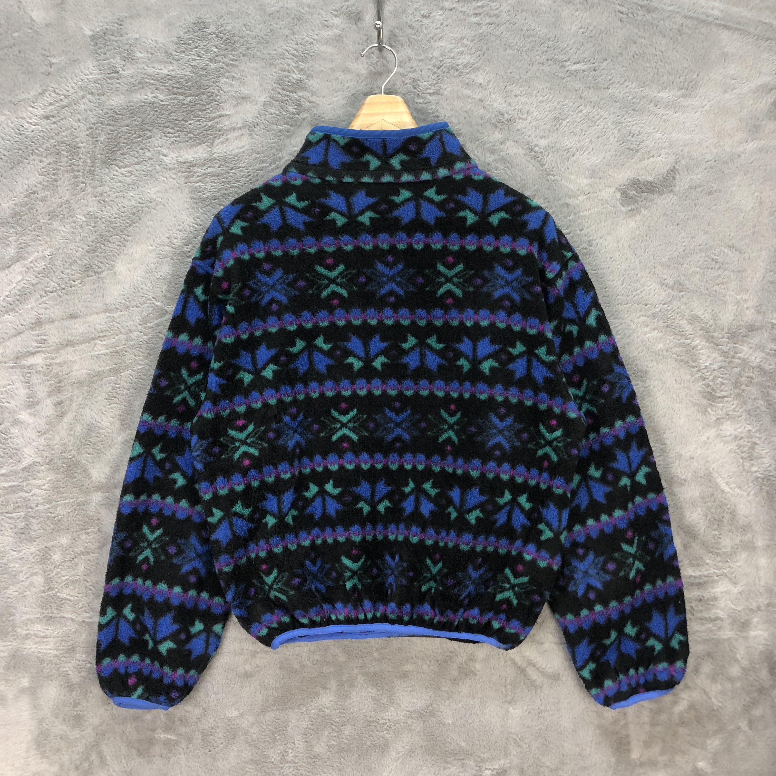L.L. Bean Rare L.L. Bean Nice Design Snap Button Fleece #6308-59 Size S / US 4 / IT 40 - 8 Thumbnail