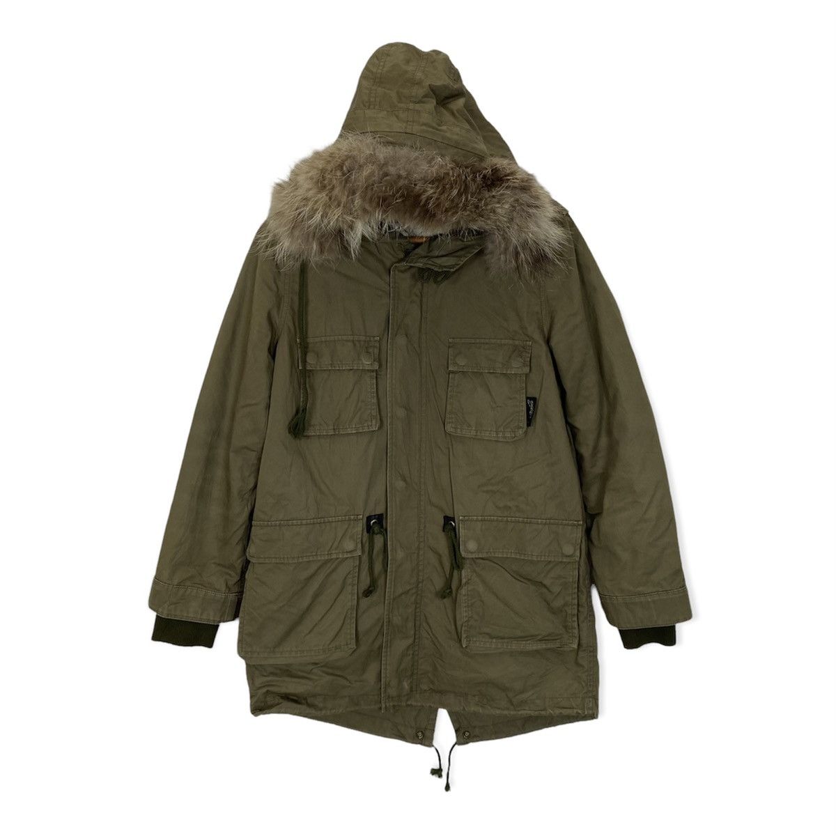 Stussy ✨NICE DESIGN STUSSY PARKAS FUR HOODIE JACKET Size US S / EU 44-46 / 1 - 1 Thumbnail