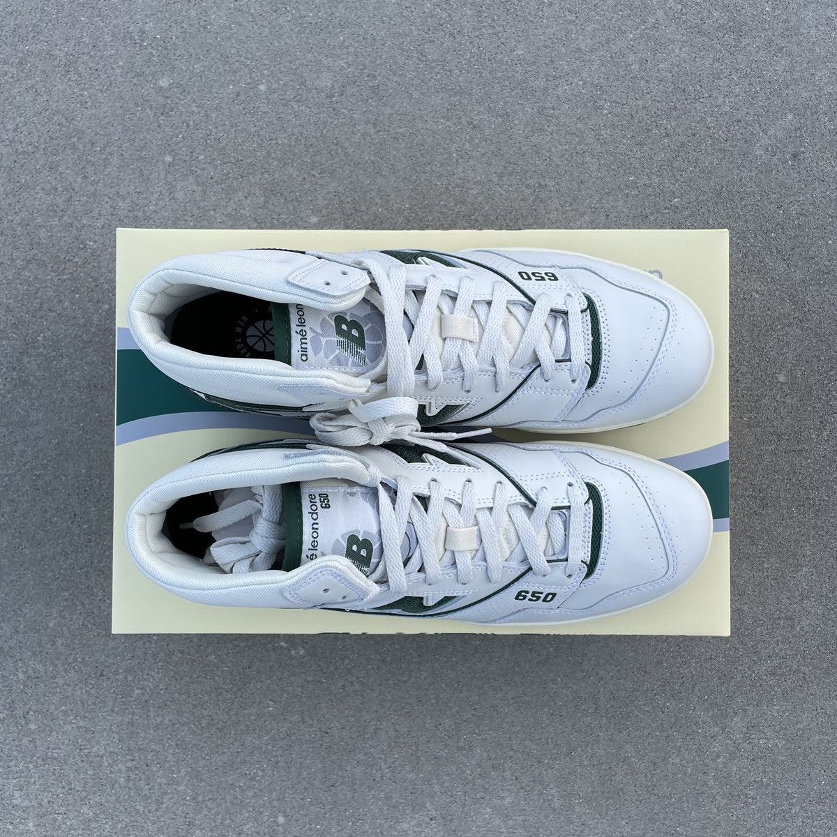 Aime Leon Dore × New Balance New Balance 650R Aime Leon Dore White Green Size US 11.5 / EU 44-45 - 5 Thumbnail