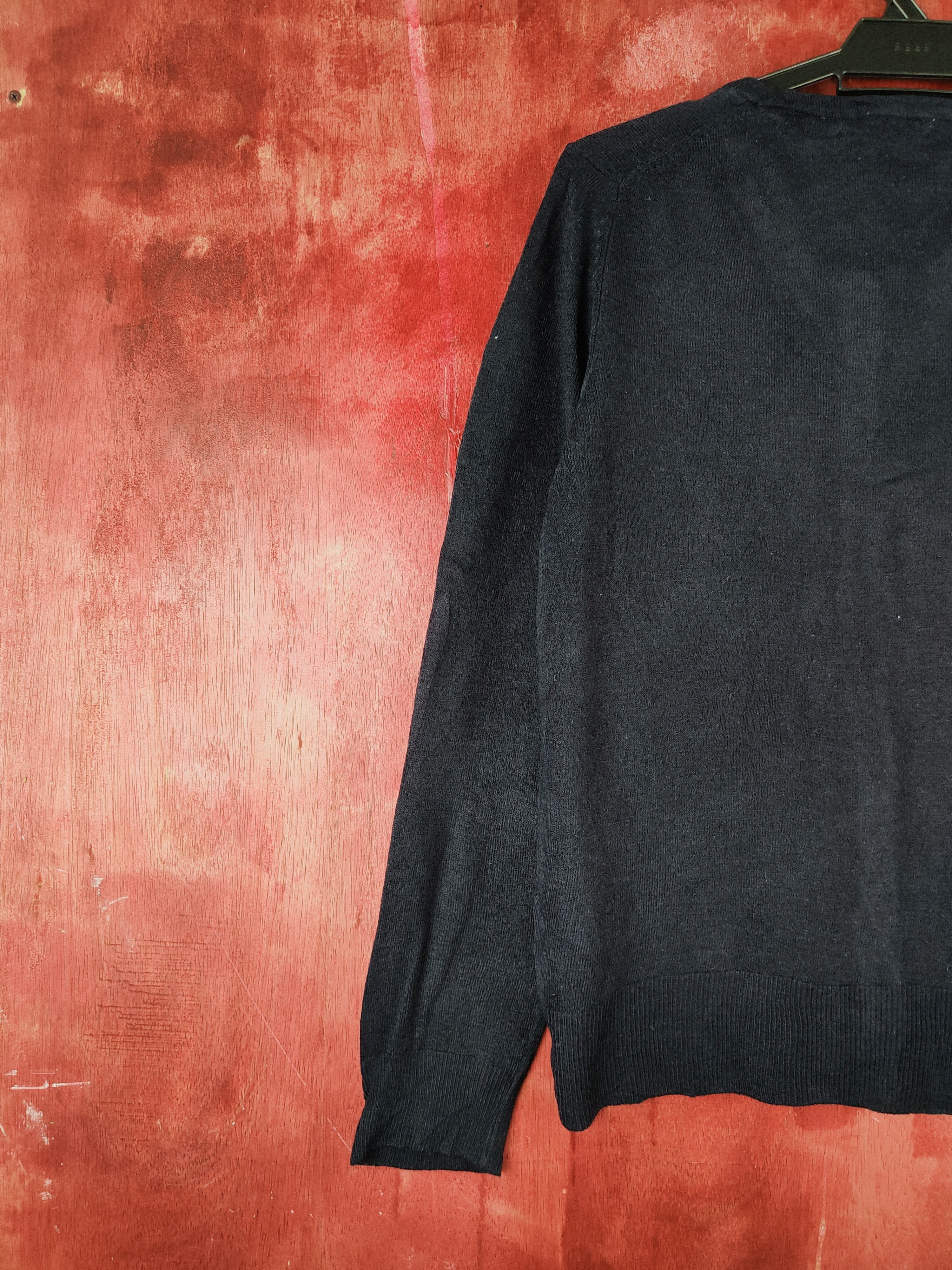 GU × Japanese Brand GU Dark Blue Cardigan knitwear japan vintage plain #S924 Size L / US 10 / IT 46 - 9 Thumbnail