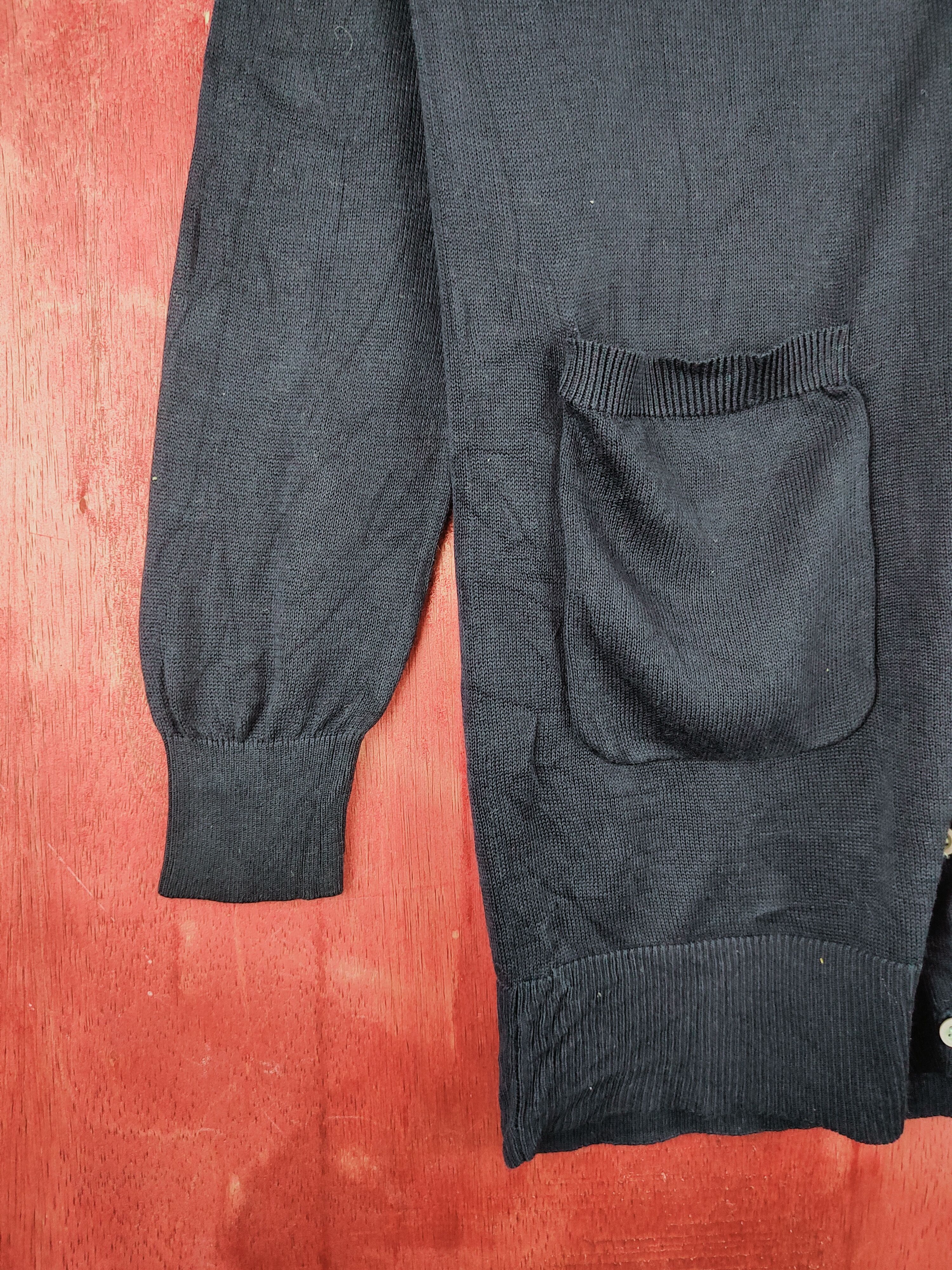 Homespun Knitwear × Japanese Brand Cinema Club Navy Blue Long Cardigan knitwear japan #S922 Size M / US 6-8 / IT 42-44 - 4 Thumbnail