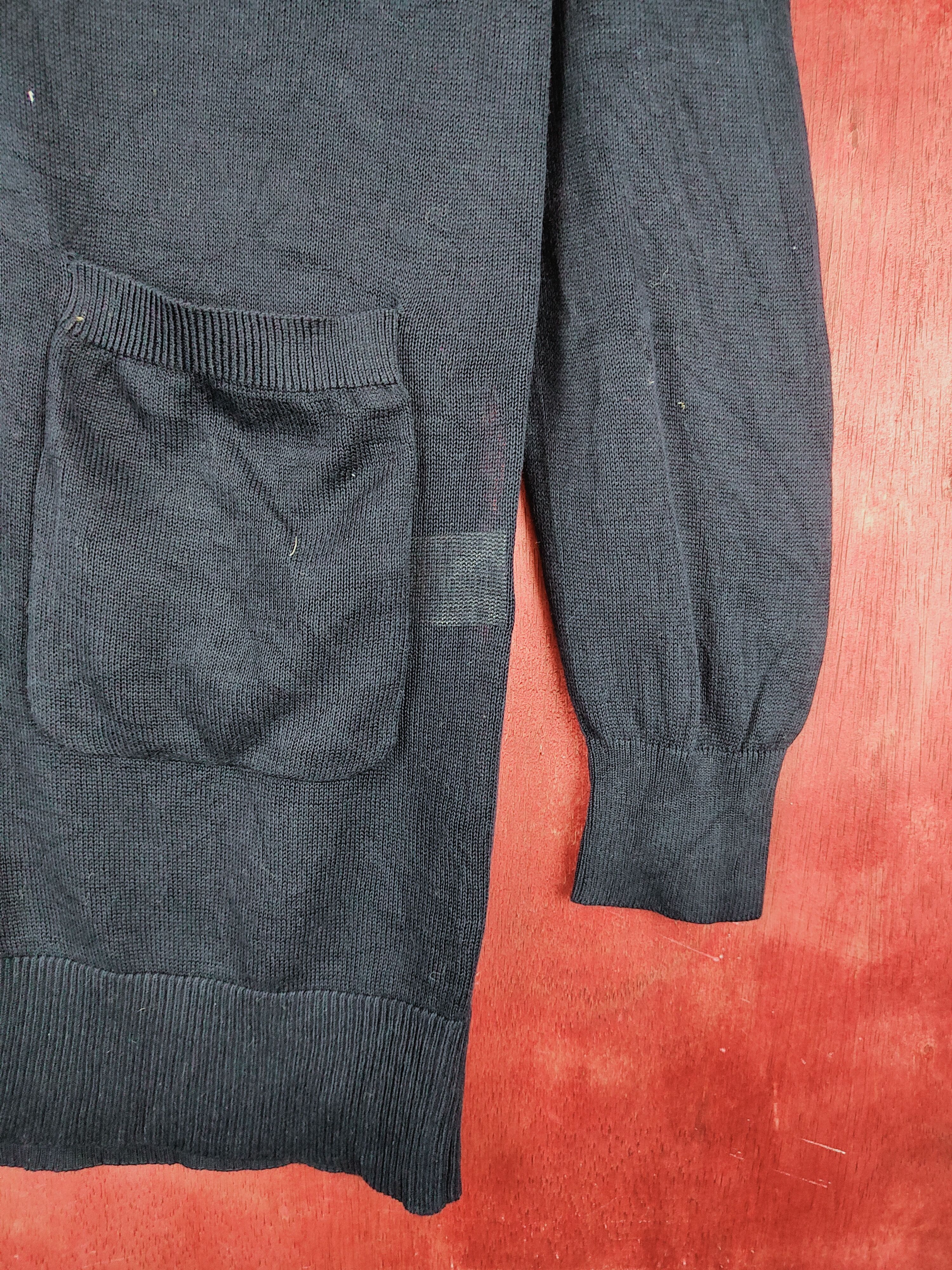 Homespun Knitwear × Japanese Brand Cinema Club Navy Blue Long Cardigan knitwear japan #S922 Size M / US 6-8 / IT 42-44 - 6 Thumbnail