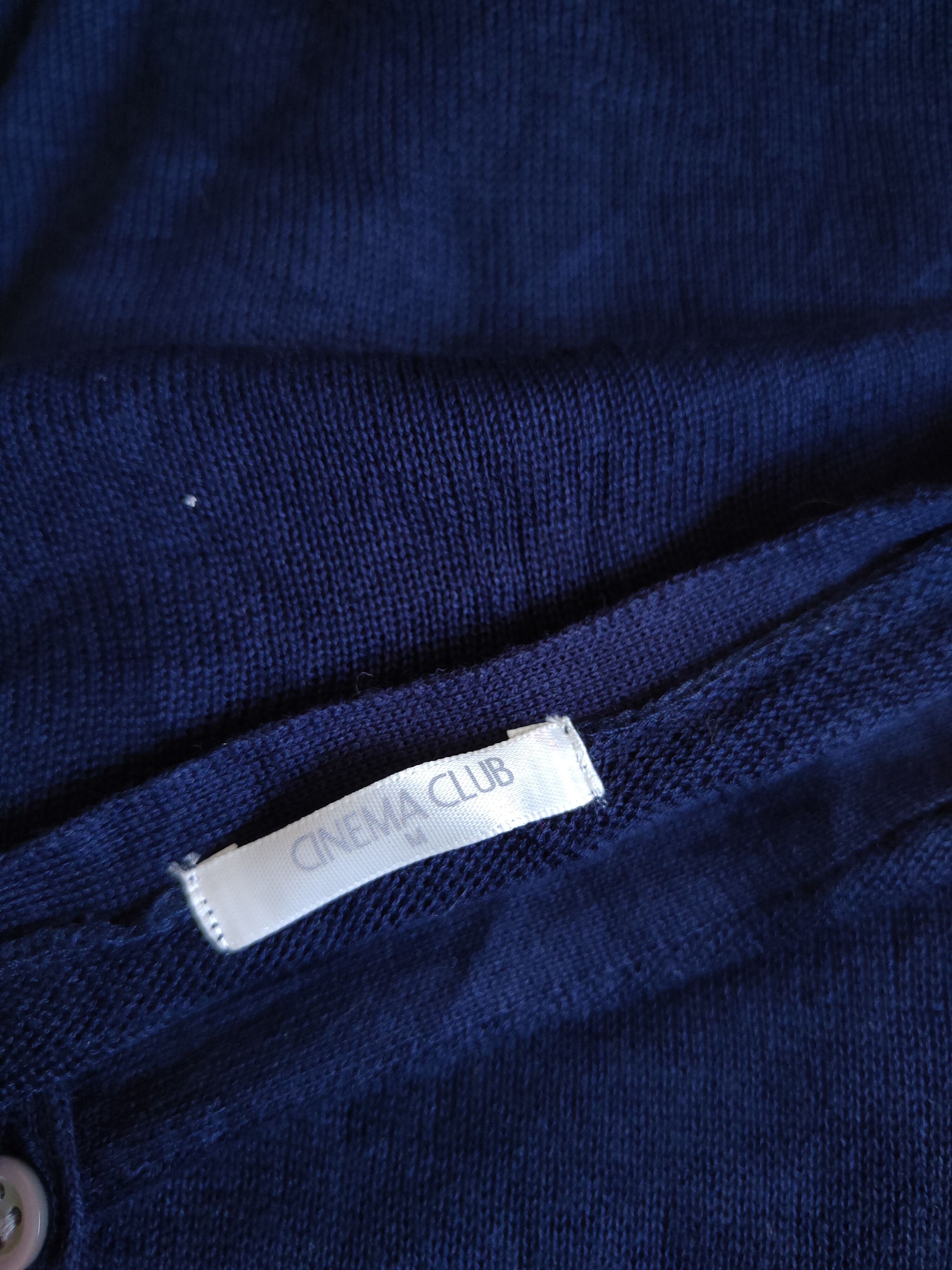 Homespun Knitwear × Japanese Brand Cinema Club Navy Blue Long Cardigan knitwear japan #S922 Size M / US 6-8 / IT 42-44 - 11 Thumbnail
