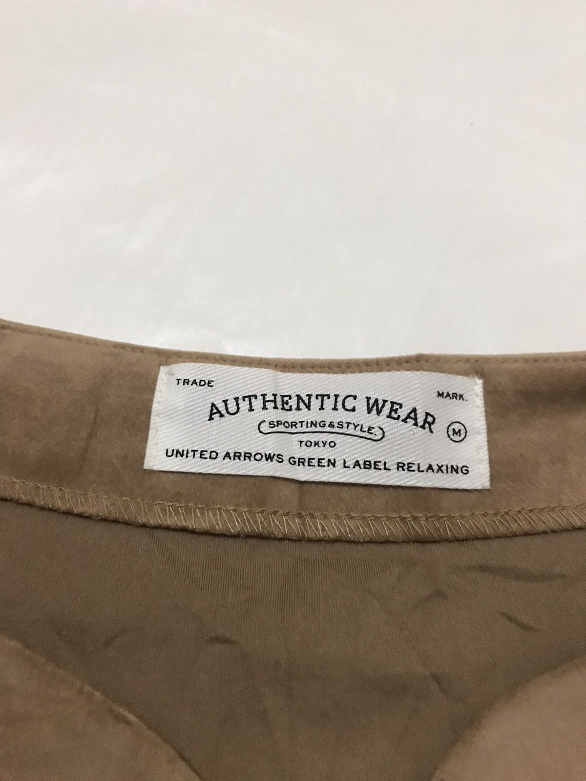 United Arrows Green Label Relaxing Johnny Collar Suede Shirt Size US M / EU 48-50 / 2 - 4 Thumbnail