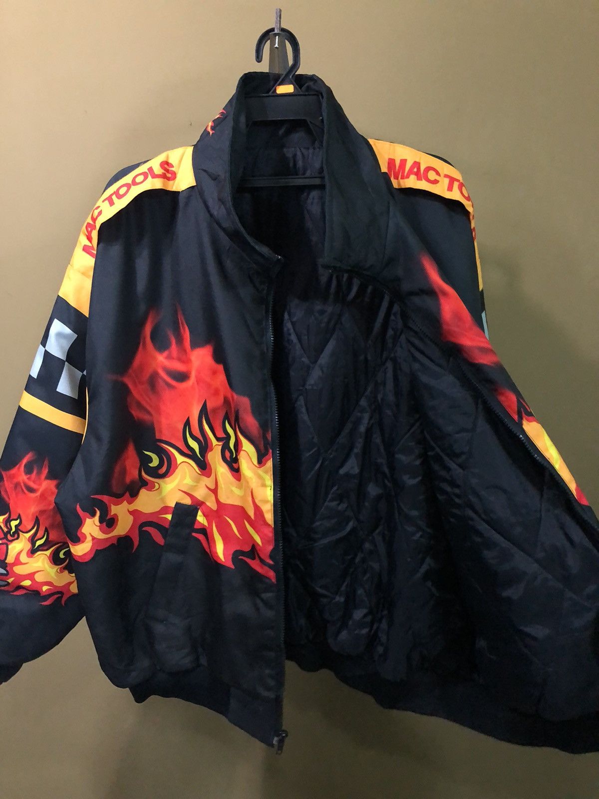 NASCAR × Swingster × Vintage Vintage Mac Tools Motorsport Flames Swingster Racing Jacket Size US XXL / EU 58 / 5 - 7 Thumbnail