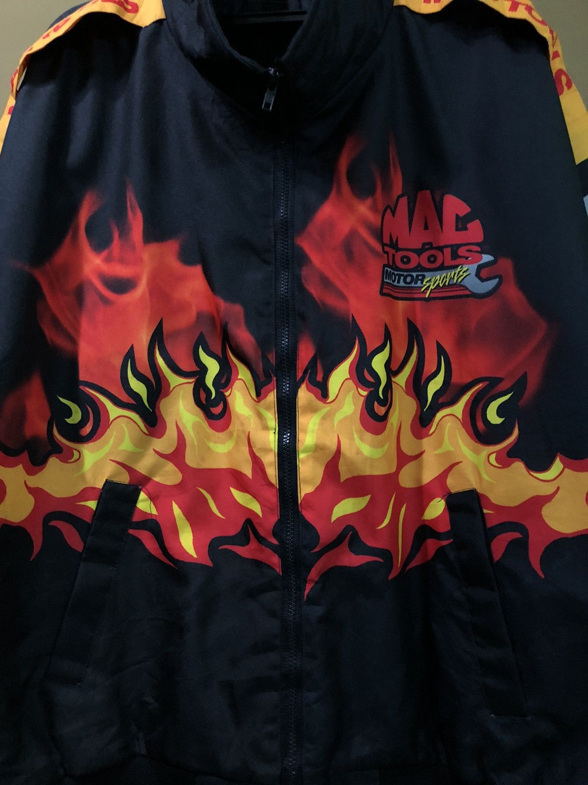 NASCAR × Swingster × Vintage Vintage Mac Tools Motorsport Flames Swingster Racing Jacket Size US XXL / EU 58 / 5 - 3 Thumbnail