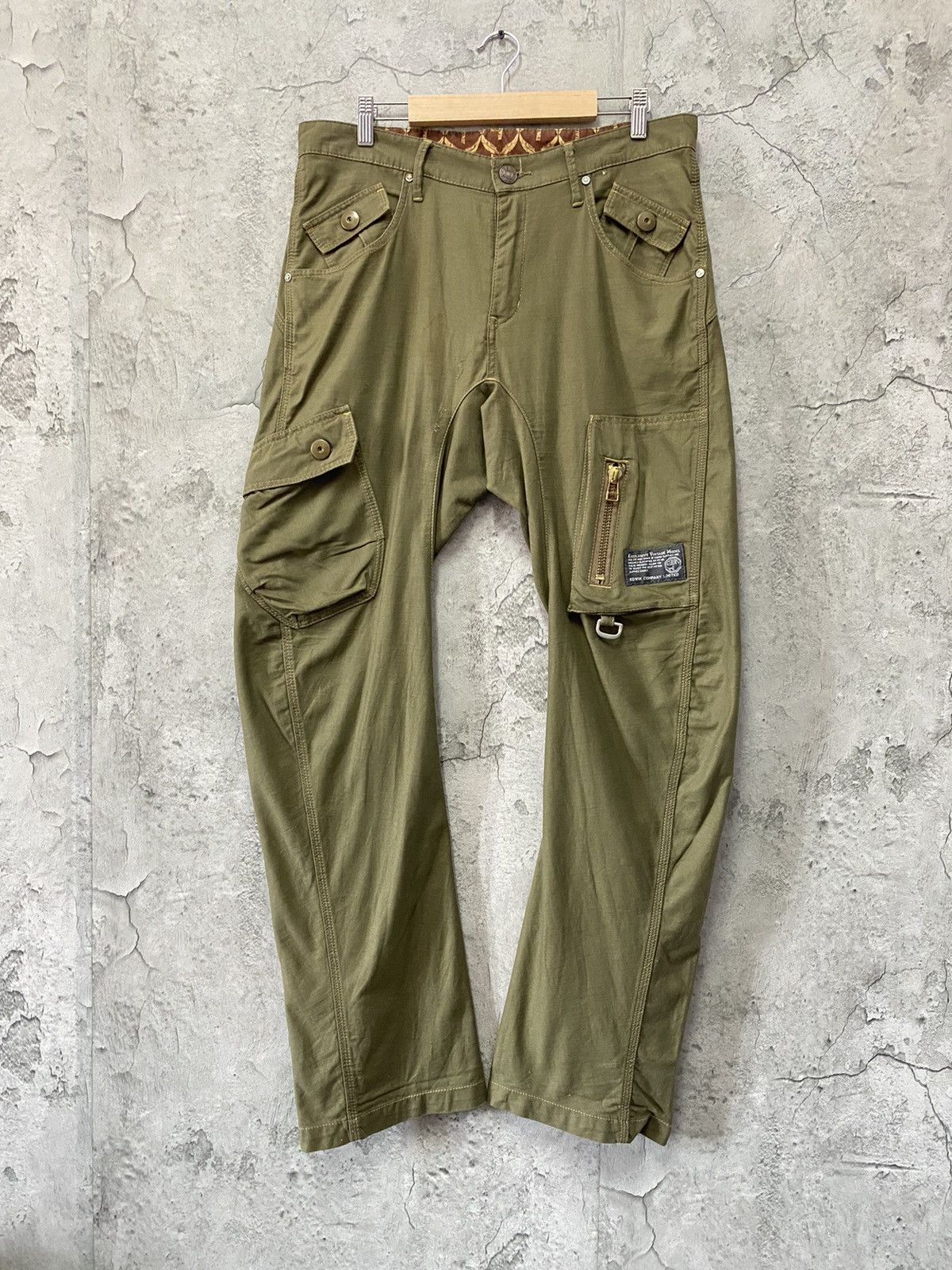 Edwin × Japanese Brand Vintage Edwin Japan Cargo Parachute Twisted Seam Baggy Pants Size US 34 / EU 50 - 1 Thumbnail