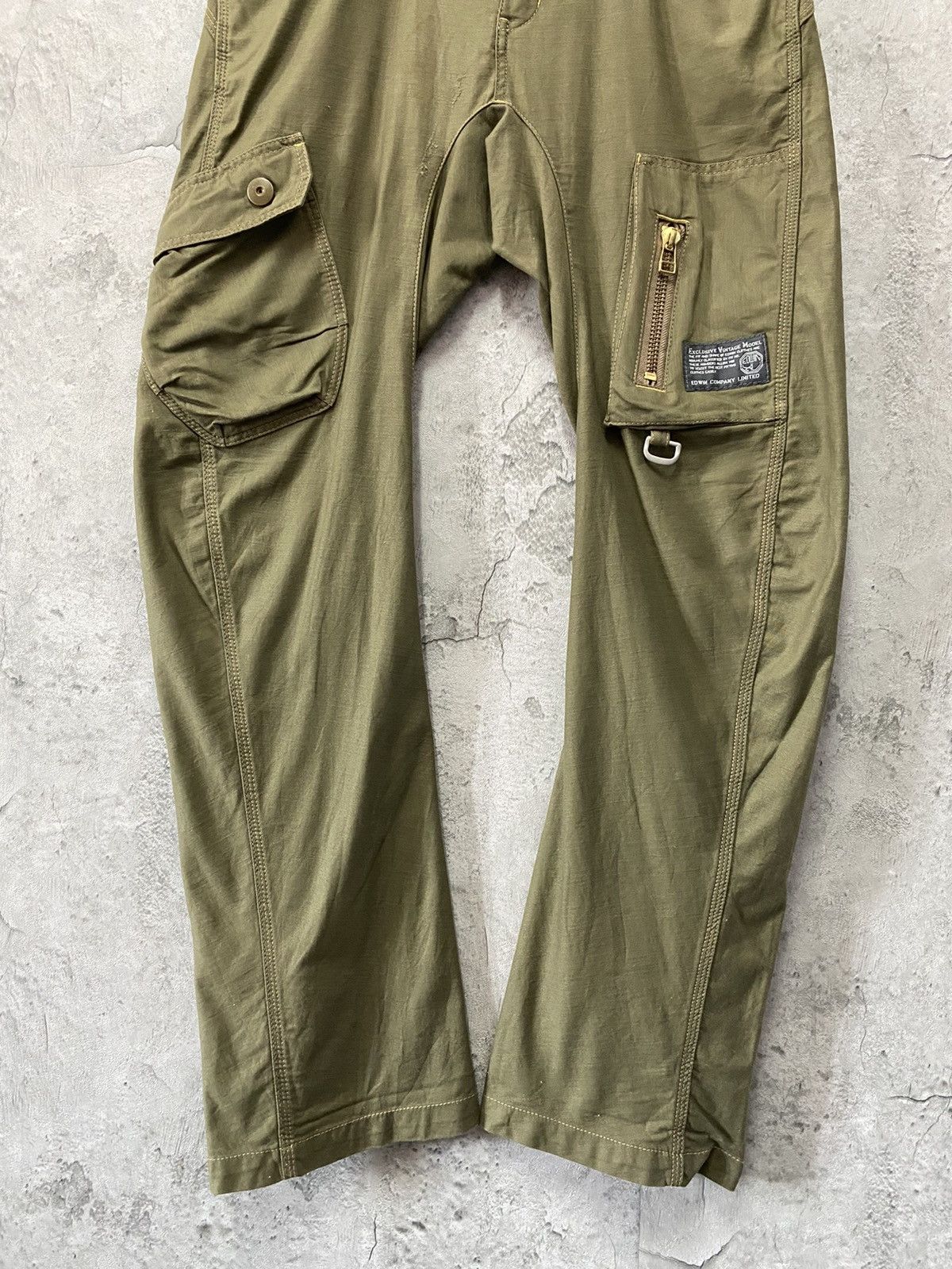 Edwin × Japanese Brand Vintage Edwin Japan Cargo Parachute Twisted Seam Baggy Pants Size US 34 / EU 50 - 4 Thumbnail