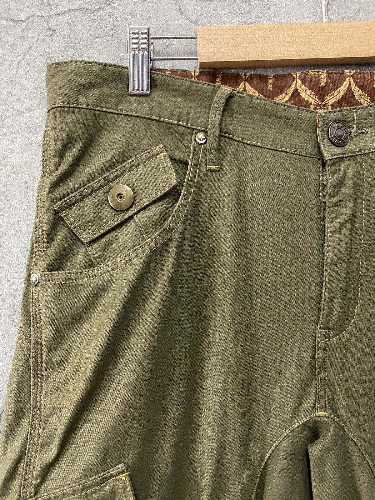 Edwin × Japanese Brand Vintage Edwin Japan Cargo Parachute Twisted Seam Baggy Pants Size US 34 / EU 50 - 11 Thumbnail