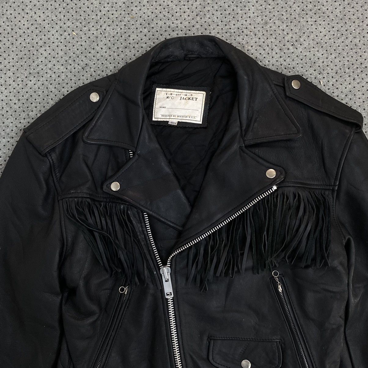 Vintage 💥HOUSTON NYC Biker Jacket Size US L / EU 52-54 / 3 - 5 Thumbnail