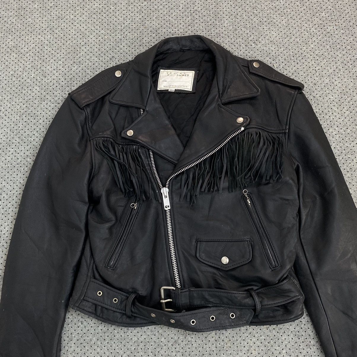 Vintage 💥HOUSTON NYC Biker Jacket Size US L / EU 52-54 / 3 - 3 Thumbnail