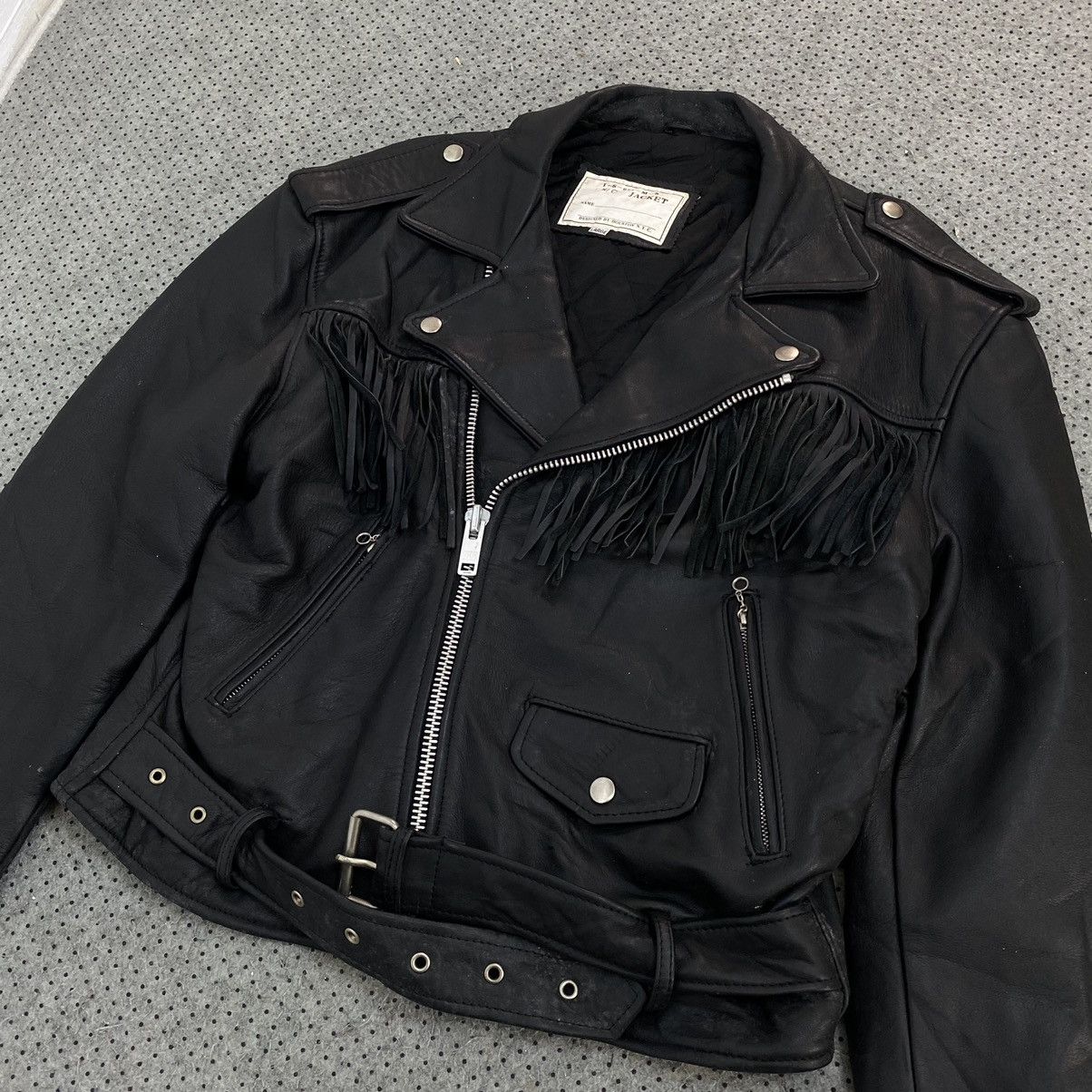 Vintage 💥HOUSTON NYC Biker Jacket Size US L / EU 52-54 / 3 - 4 Thumbnail