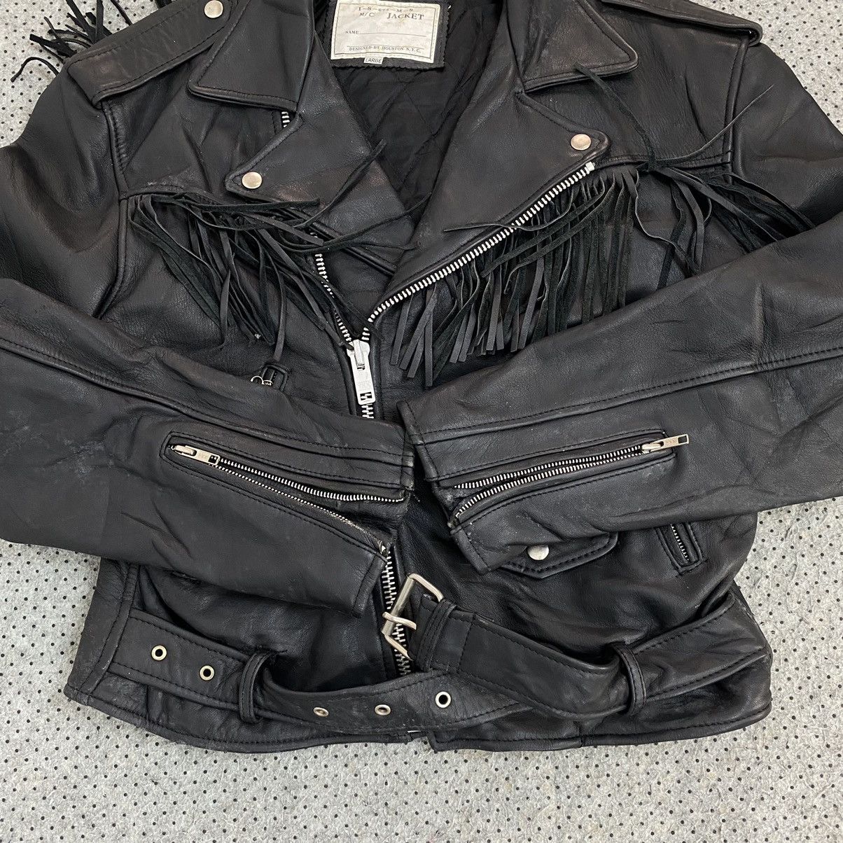 Vintage 💥HOUSTON NYC Biker Jacket Size US L / EU 52-54 / 3 - 6 Thumbnail