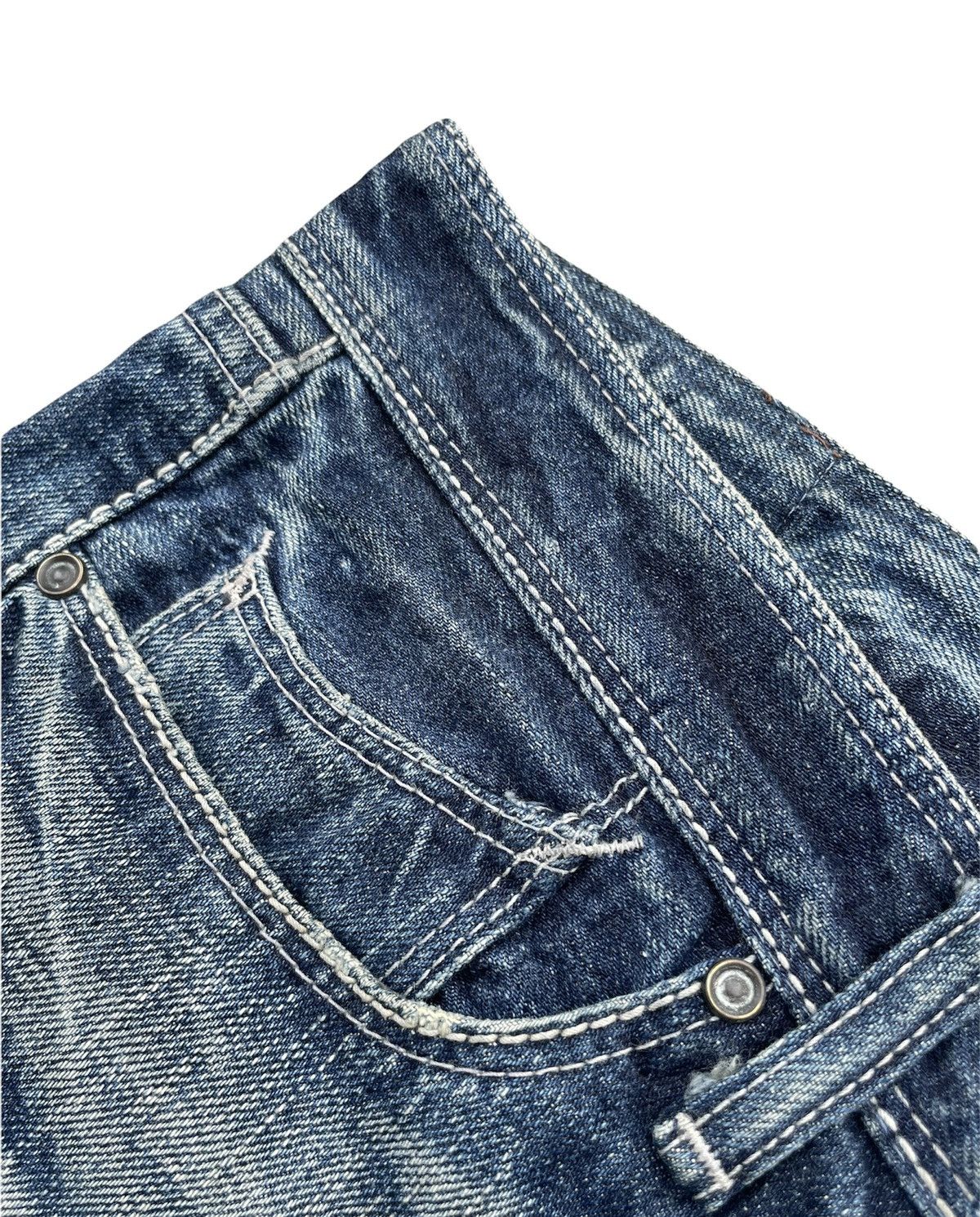 GOSTAR DE FUGA Gostar De Fuga Aging Distressed Denim Size US 32 / EU 48 - 10 Thumbnail