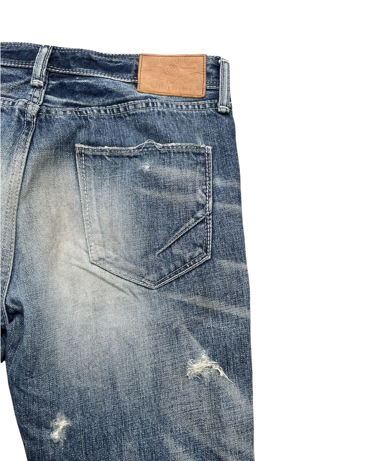 GOSTAR DE FUGA Gostar De Fuga Aging Distressed Denim Size US 32 / EU 48 - 15 Thumbnail