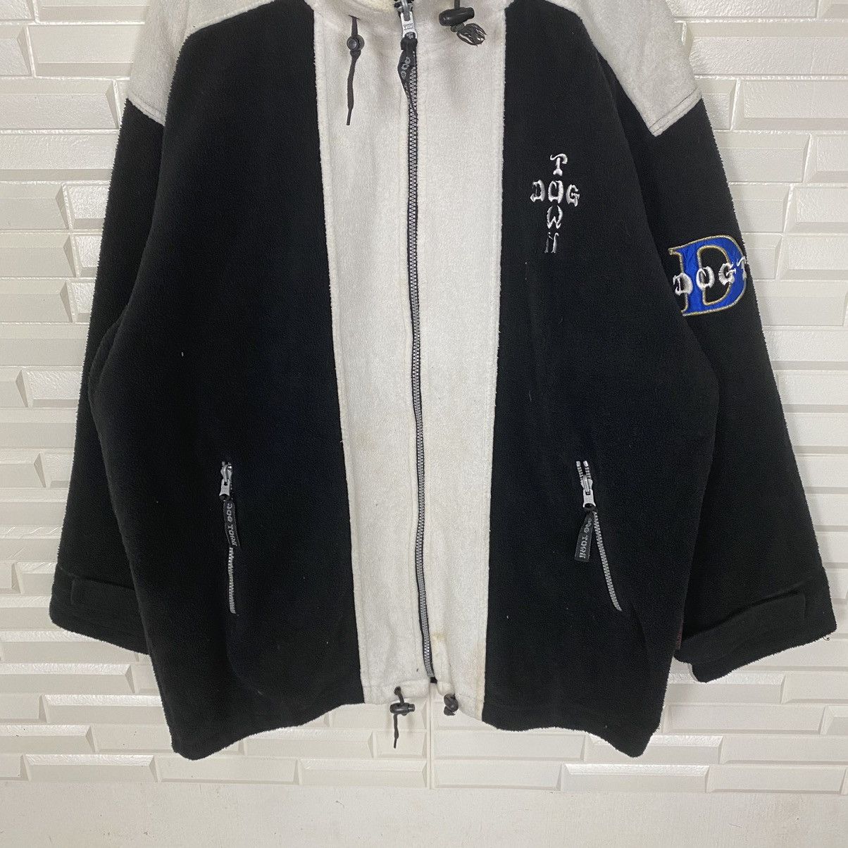 Dogtown × Japanese Brand × Vintage DOGTOWN EMBROIDERED LOGO FLEECE ZIPPER JACKET Size US L / EU 52-54 / 3 - 4 Thumbnail