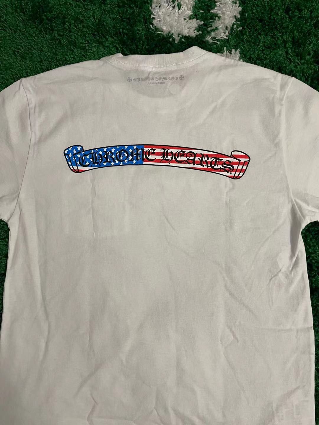 Chrome Hearts Chrome Hearts MattyBoy PPO USA American Flag Short Sleeve ...