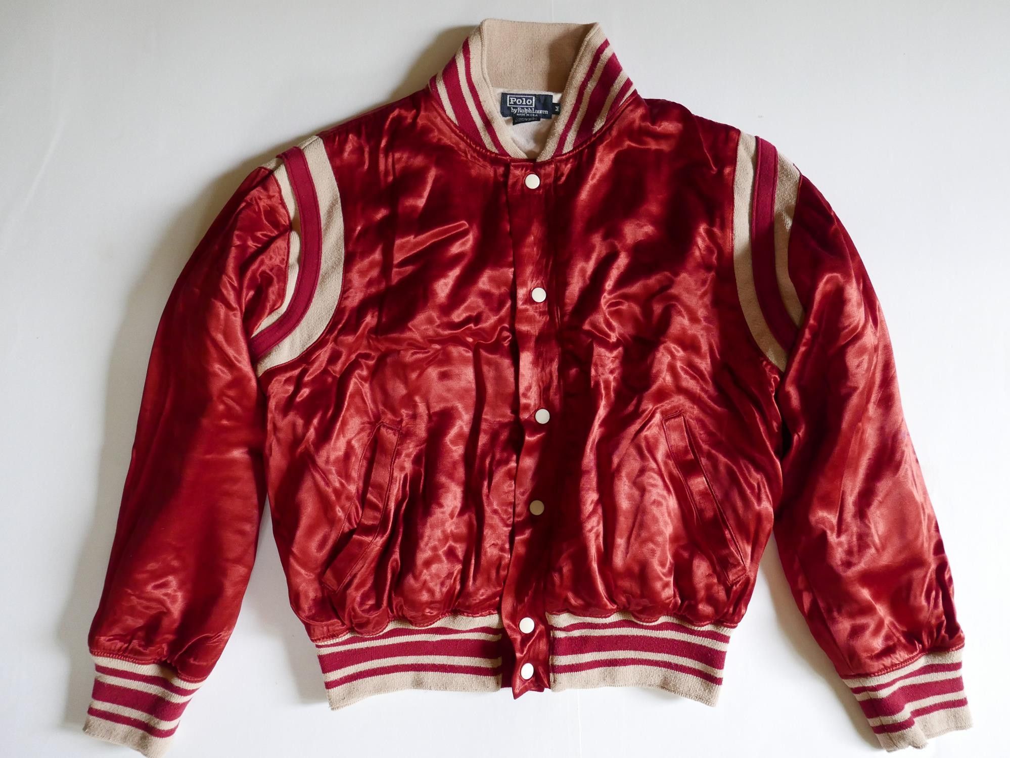 Polo Ralph Lauren Polo Ralph Lauren Satin Jacket Varsity Ball Vintage RARE M Size US M / EU 48-50 / 2 - 2 Thumbnail