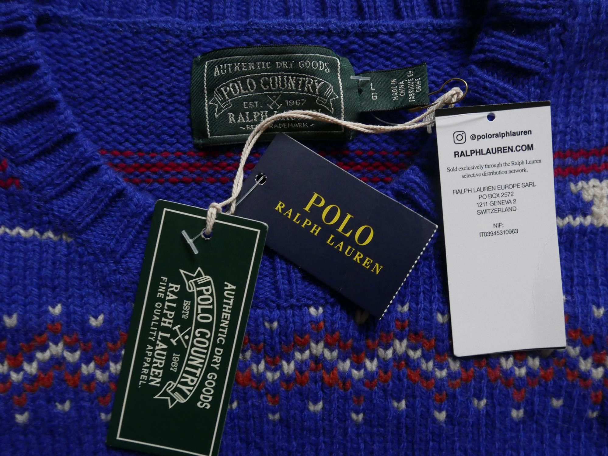 Polo Ralph Lauren Polo Ralph Lauren Country Sweater Aztec Knit NWT RARE L Size US L / EU 52-54 / 3 - 4 Thumbnail