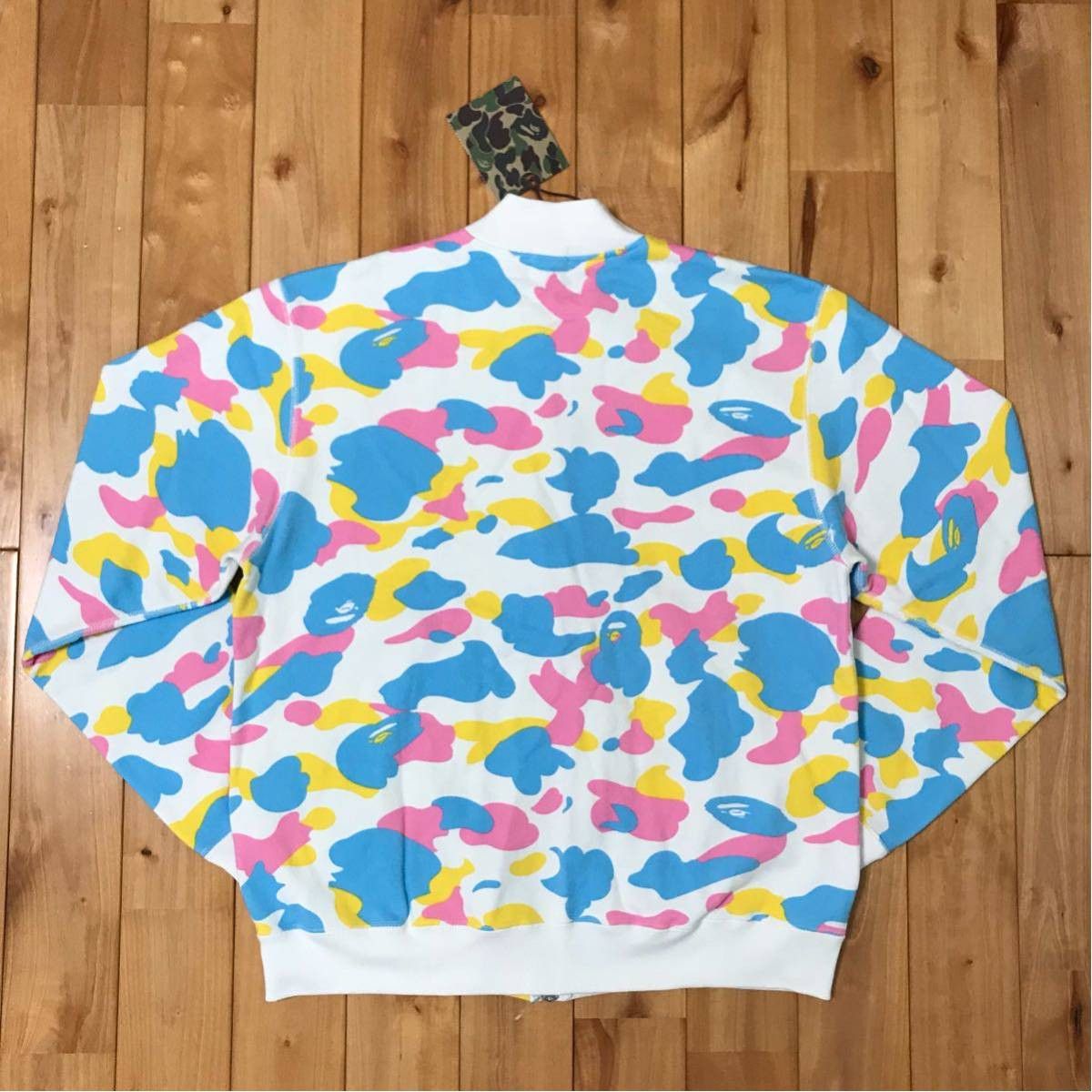 Bape BAPE cotton candy camo sweat bomber jacket Size US S / EU 44-46 / 1 - 6 Thumbnail