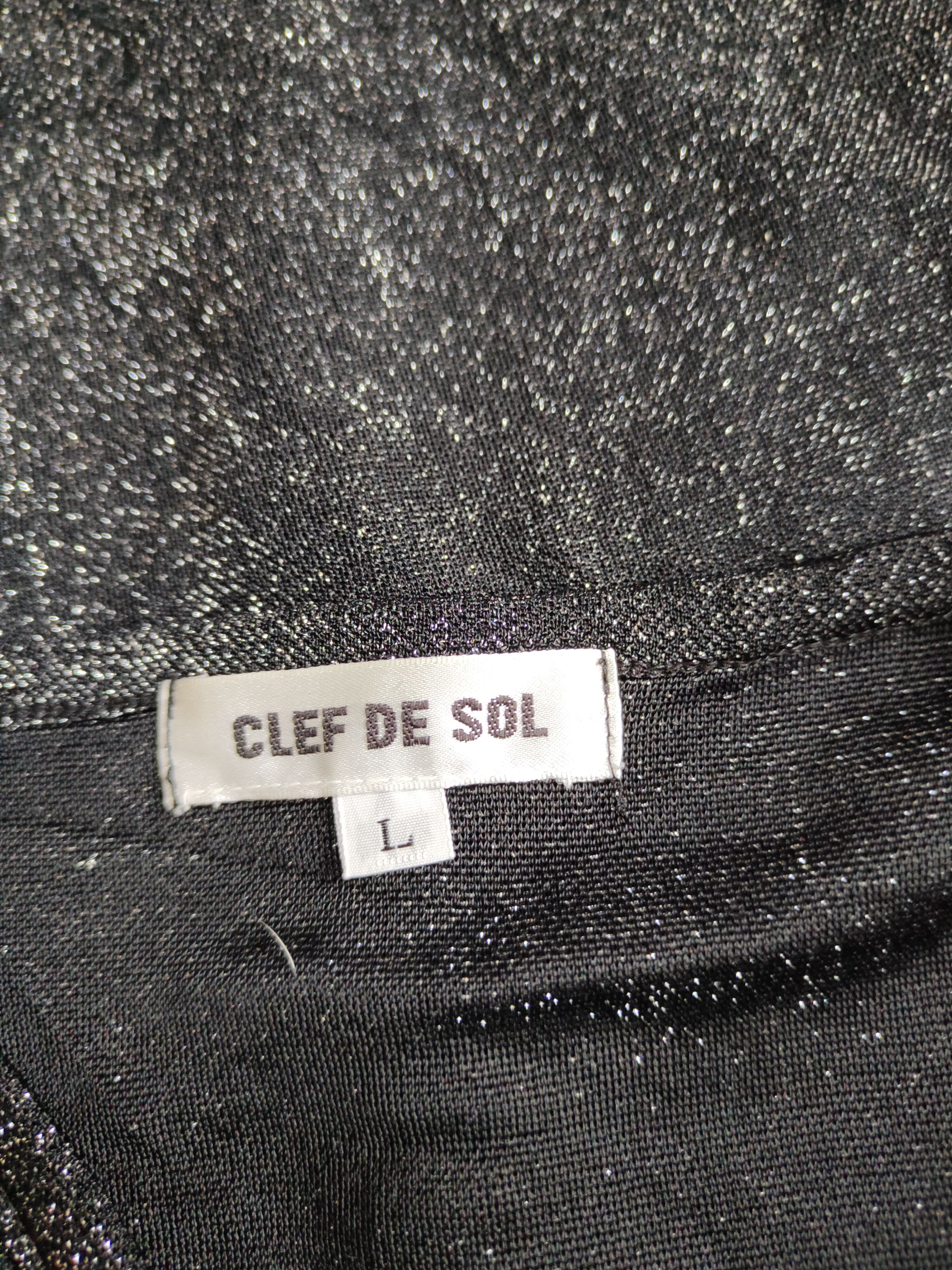 Homespun Knitwear Clef de Sol Black Shining Cardigan knitwear #S941 Size S / US 4 / IT 40 - 11 Thumbnail