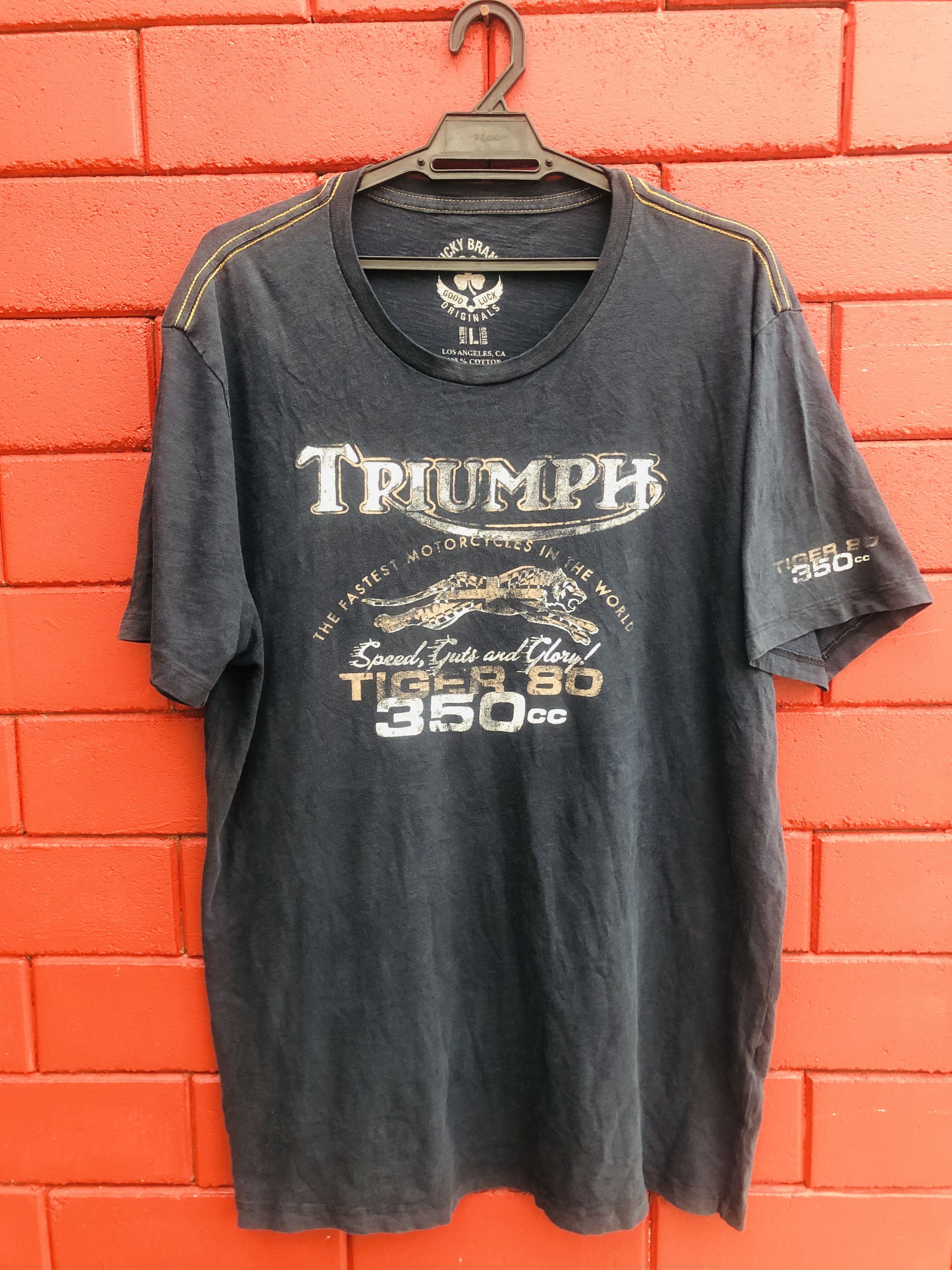 Vintage Vintage Triumph Motorcycle Streetwear Fashion Style Shirt Size US L / EU 52-54 / 3 - 1 Thumbnail