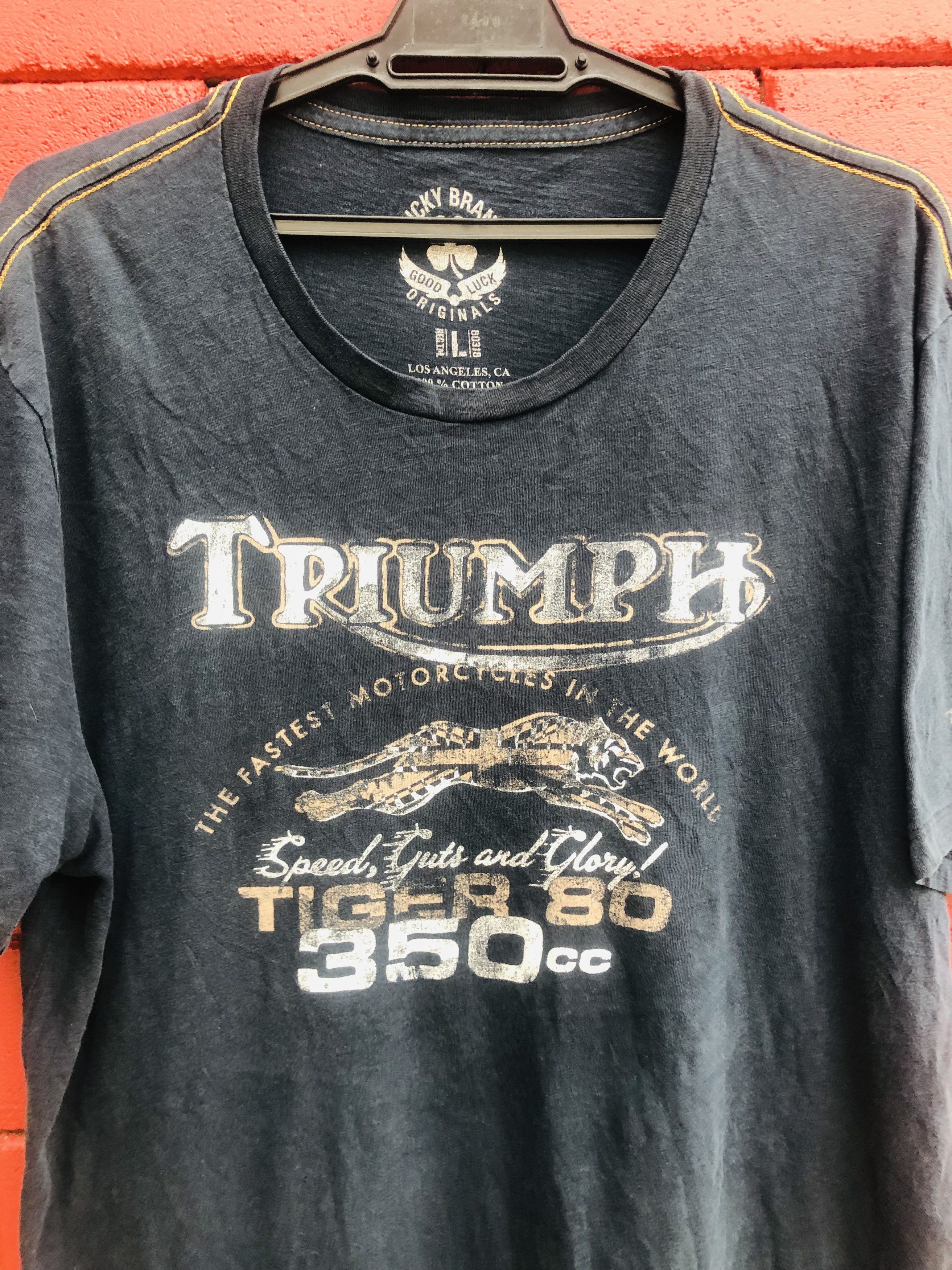 Vintage Vintage Triumph Motorcycle Streetwear Fashion Style Shirt Size US L / EU 52-54 / 3 - 3 Thumbnail