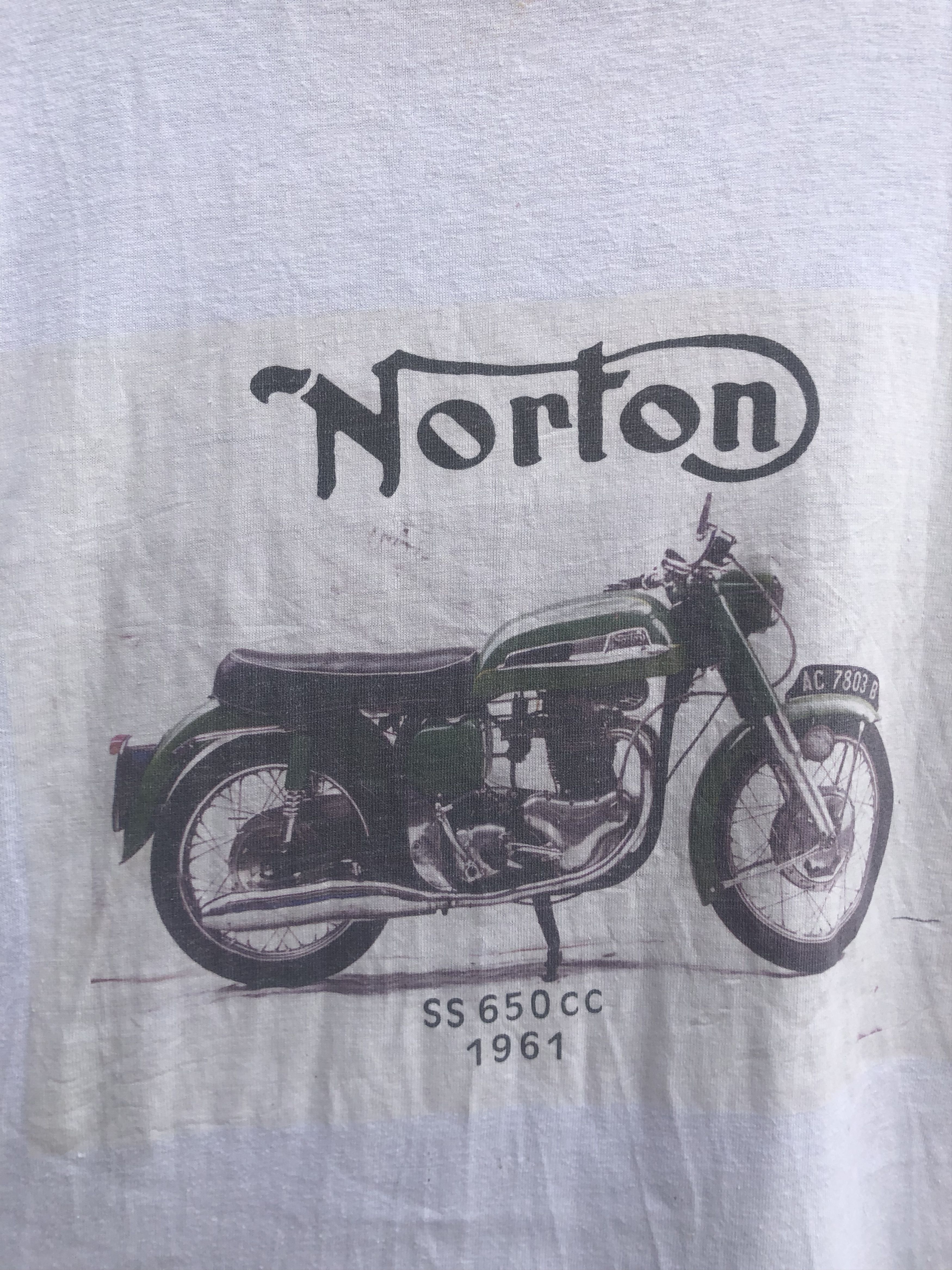 Vintage Vintage Norton Custom Motorcycle Designer Fashion Style Size US L / EU 52-54 / 3 - 4 Thumbnail