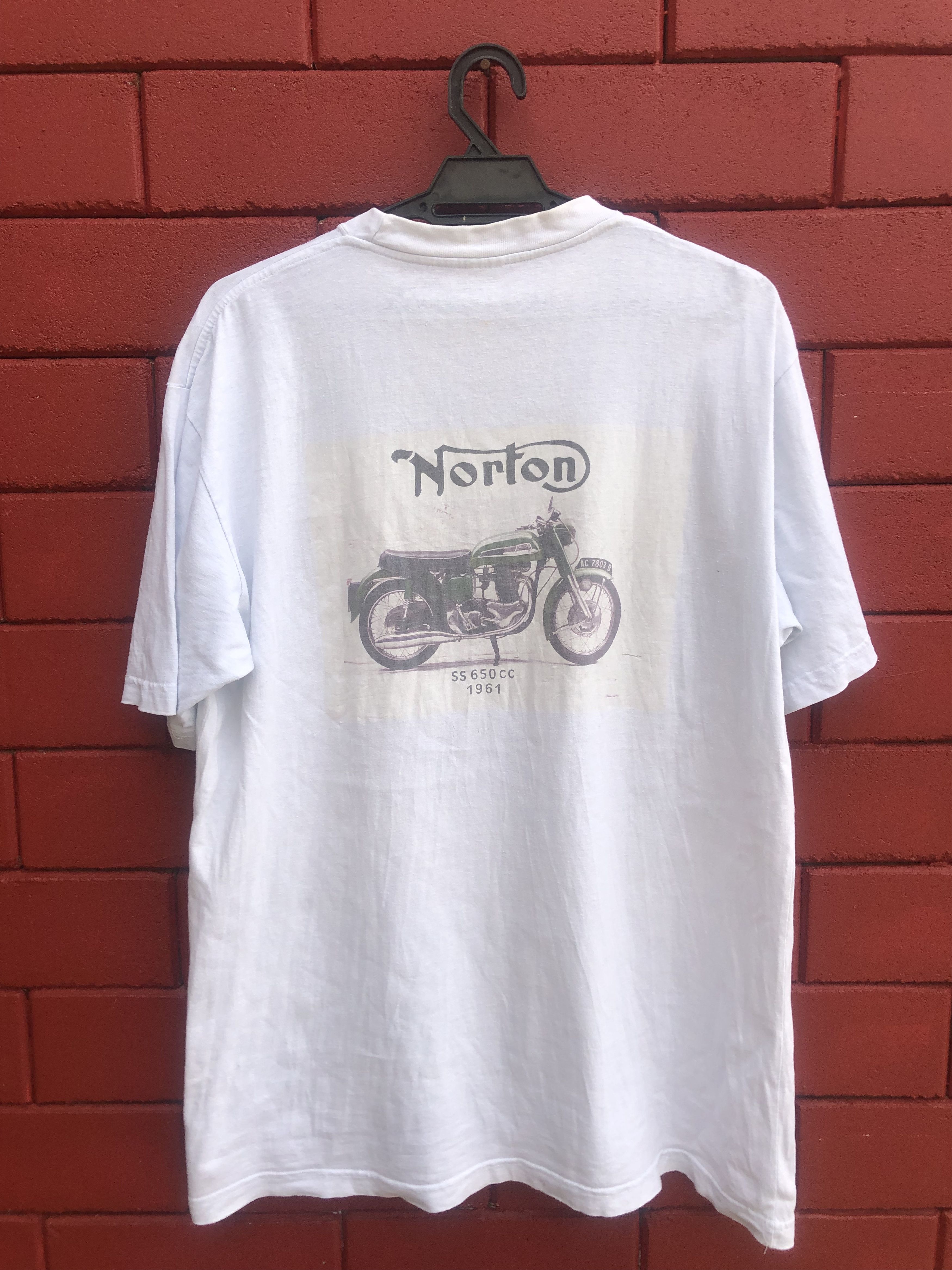Vintage Vintage Norton Custom Motorcycle Designer Fashion Style Size US L / EU 52-54 / 3 - 1 Thumbnail
