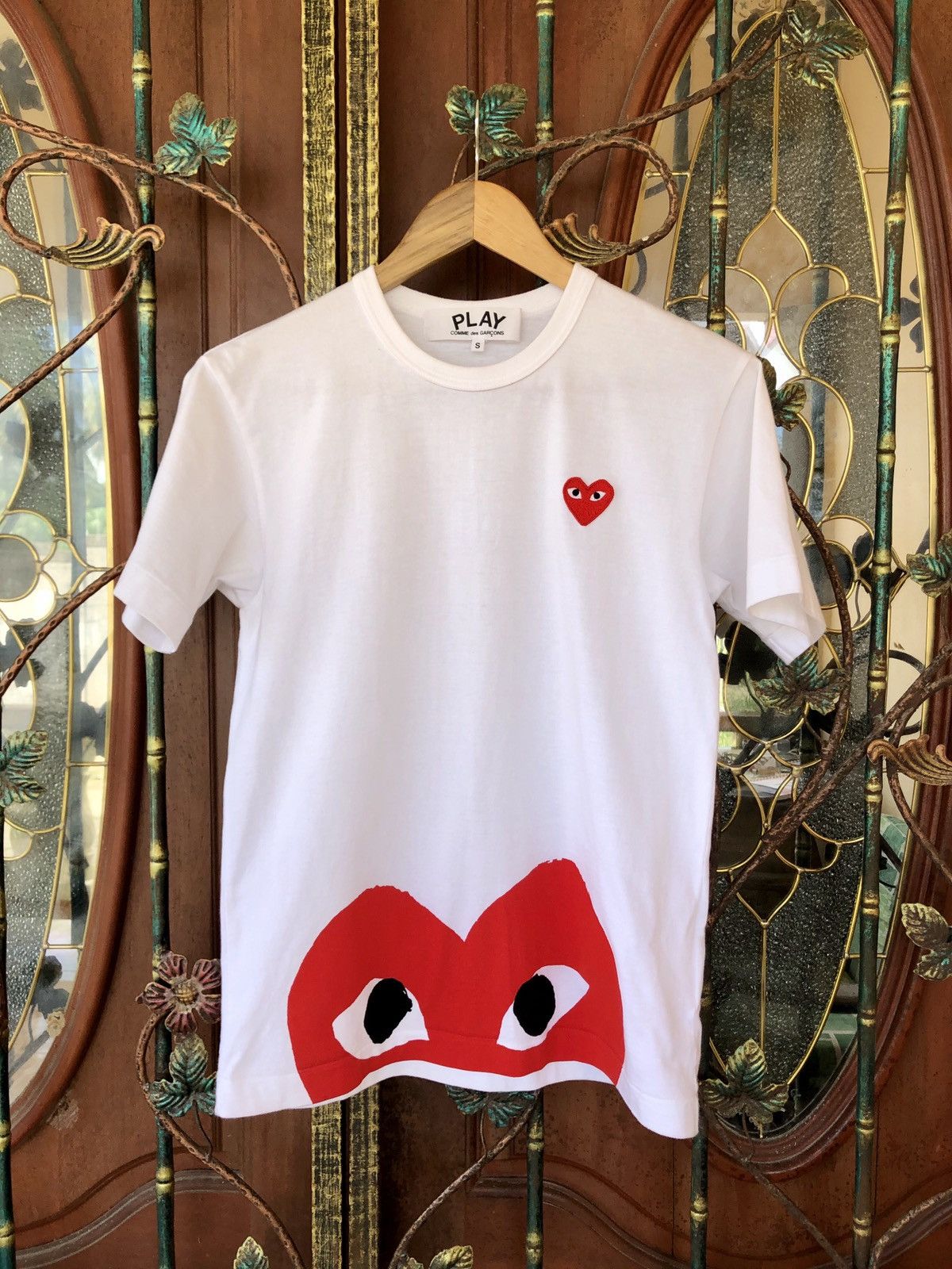Comme des Garcons × Comme des Garcons PLAY Comme des garçons play Short sleeve Heart logo print T-shirt Size US S / EU 44-46 / 1 - 1 Thumbnail
