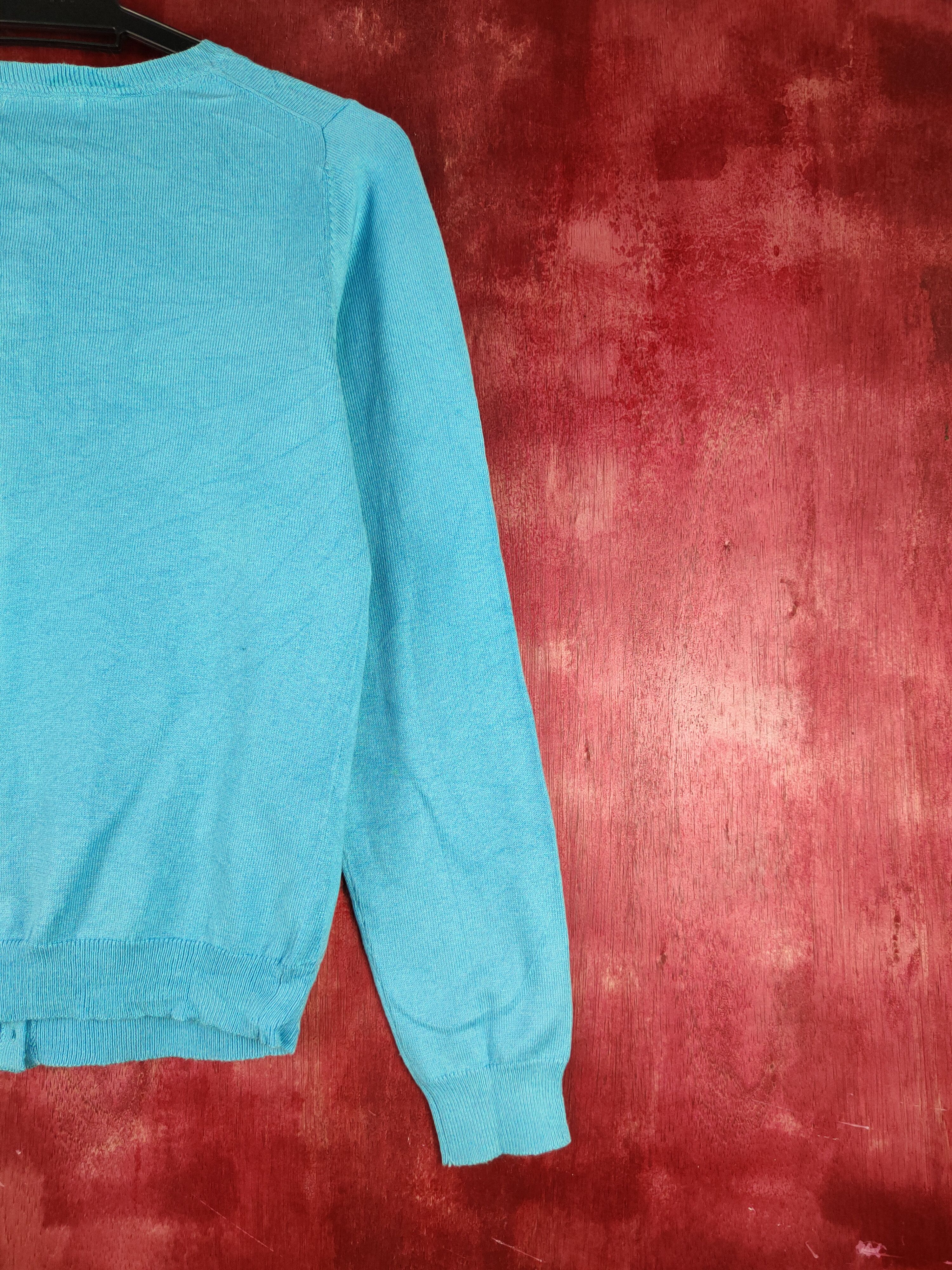 Japanese Brand a.v.v Standard Blue Cardigan knitwear japan vintage #S940 Size M / US 6-8 / IT 42-44 - 9 Thumbnail