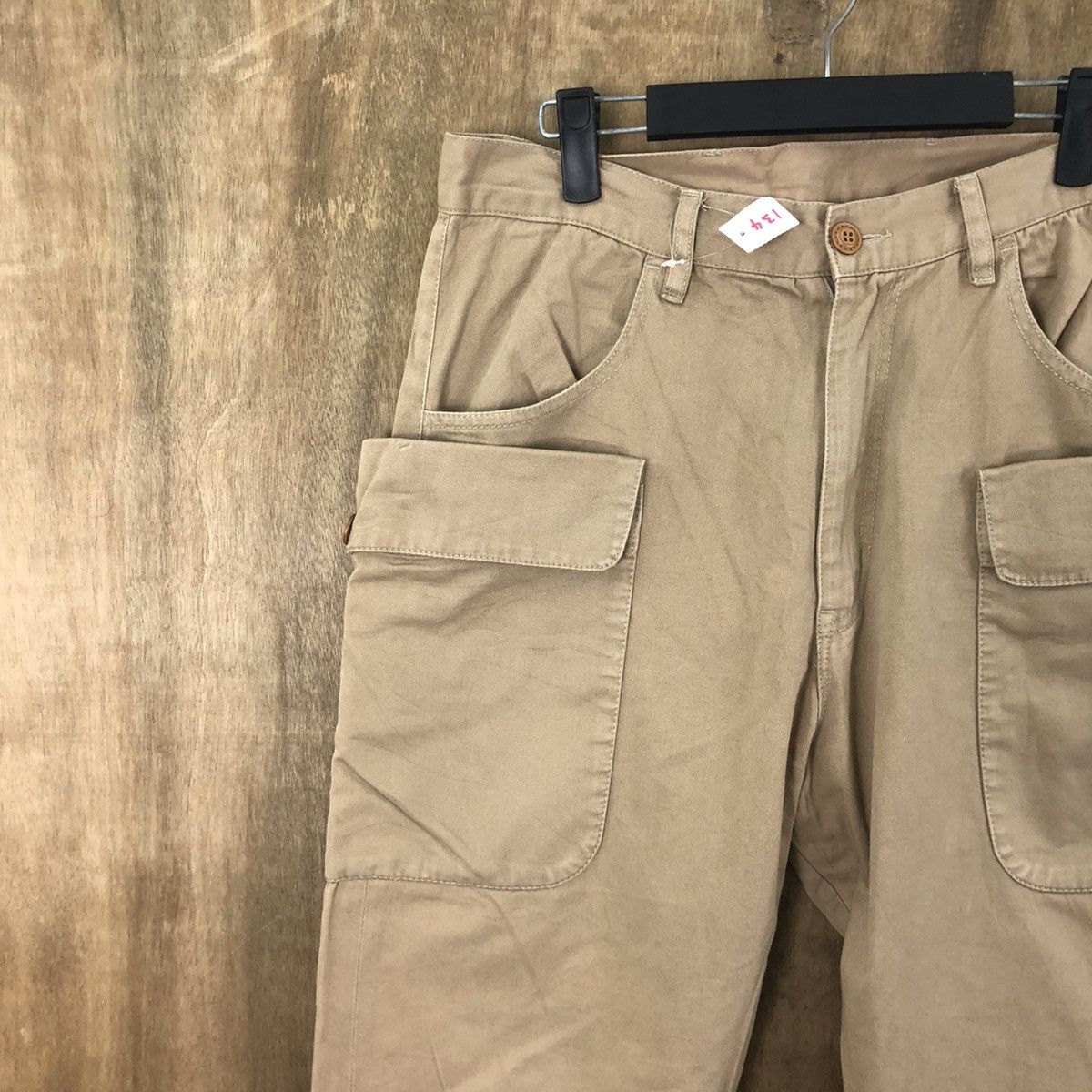 Japanese Brand Mind Blow big pocket Brown Multipocket Cargo pants #6277 Size US 31 - 4 Thumbnail