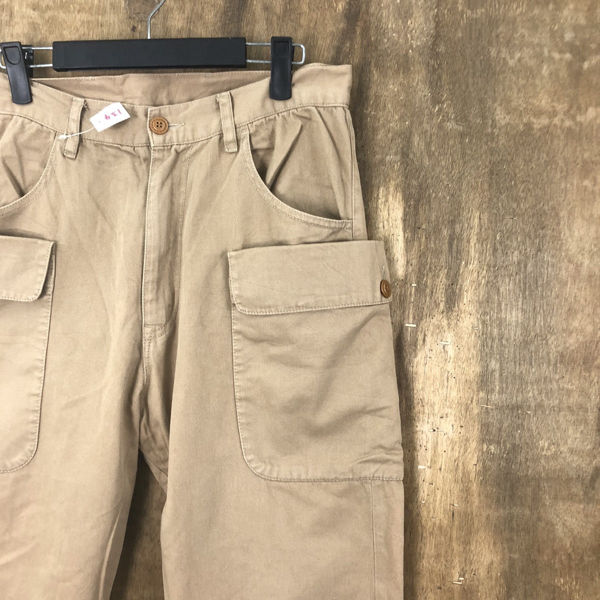 Japanese Brand Mind Blow big pocket Brown Multipocket Cargo pants #6277 Size US 31 - 5 Thumbnail