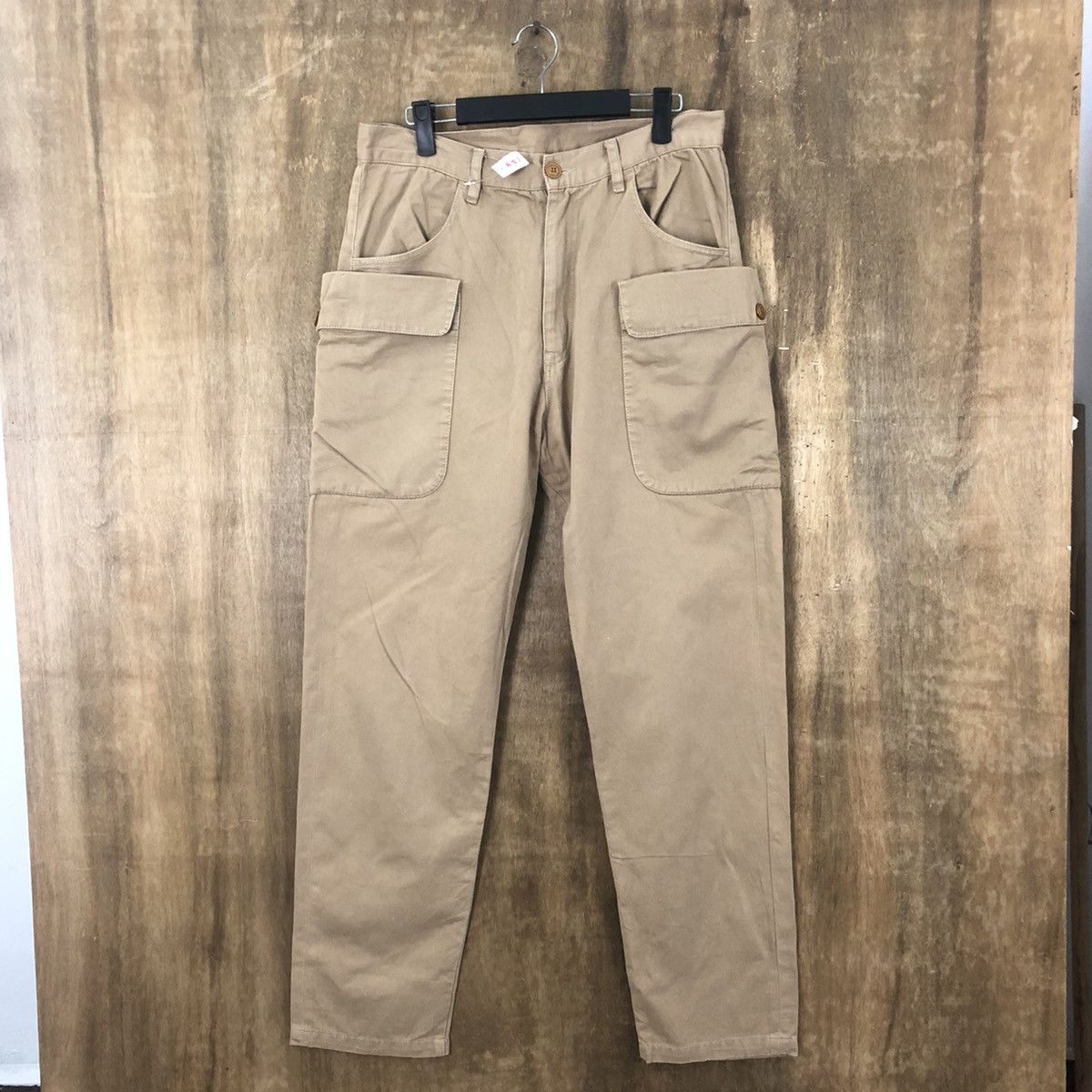 Japanese Brand Mind Blow big pocket Brown Multipocket Cargo pants #6277 Size US 31 - 1 Thumbnail