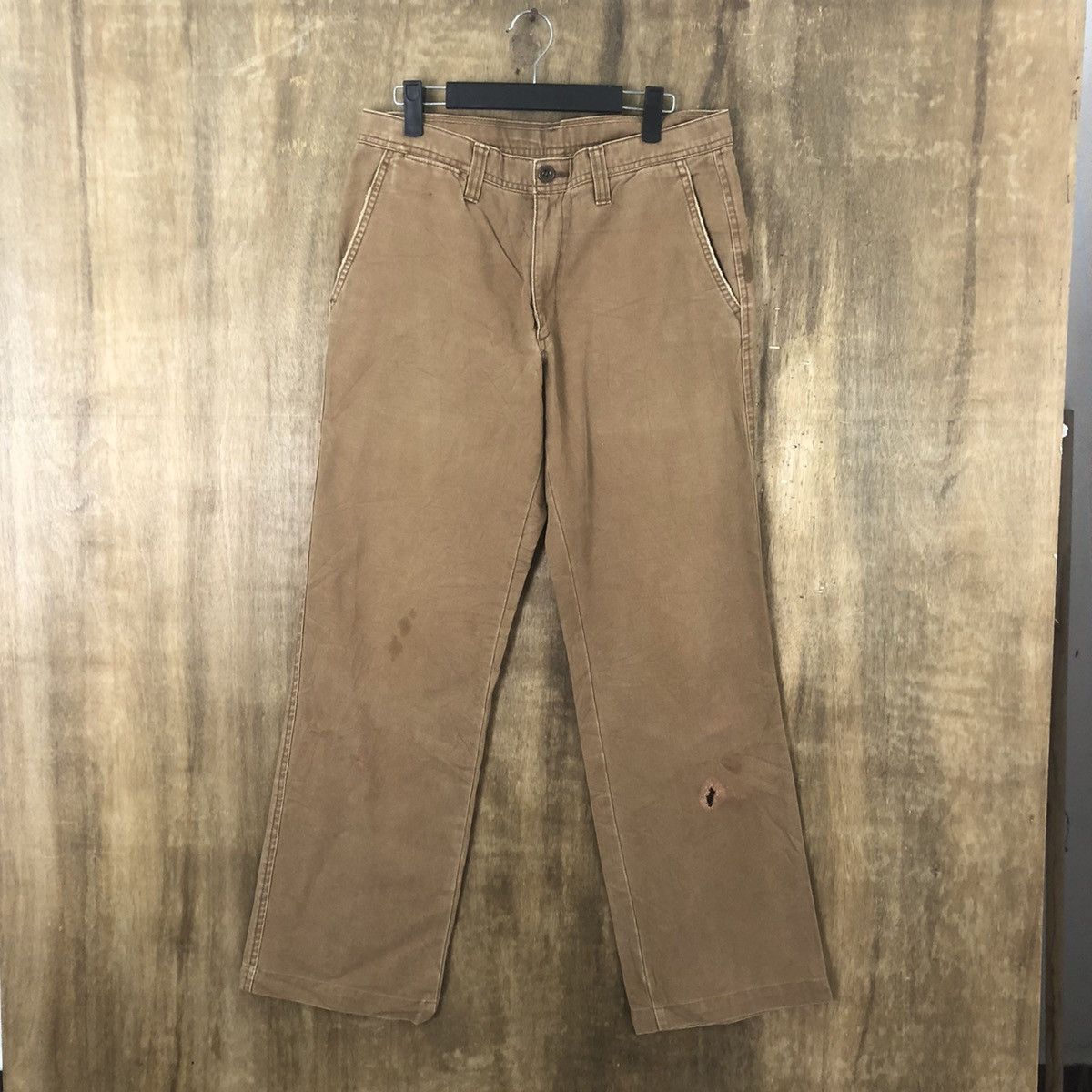 Japanese Brand Uniqlo vintage japan Brown Casual cargo pants #6298 Size US 32 / EU 48 - 1 Thumbnail