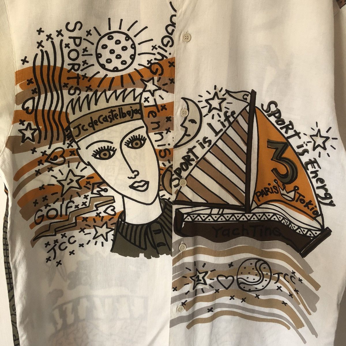 Jean Charles De Castelbajac Full Print JeanCharles De Castelbajac Sport Button Up Tee Size US L / EU 52-54 / 3 - 2 Thumbnail