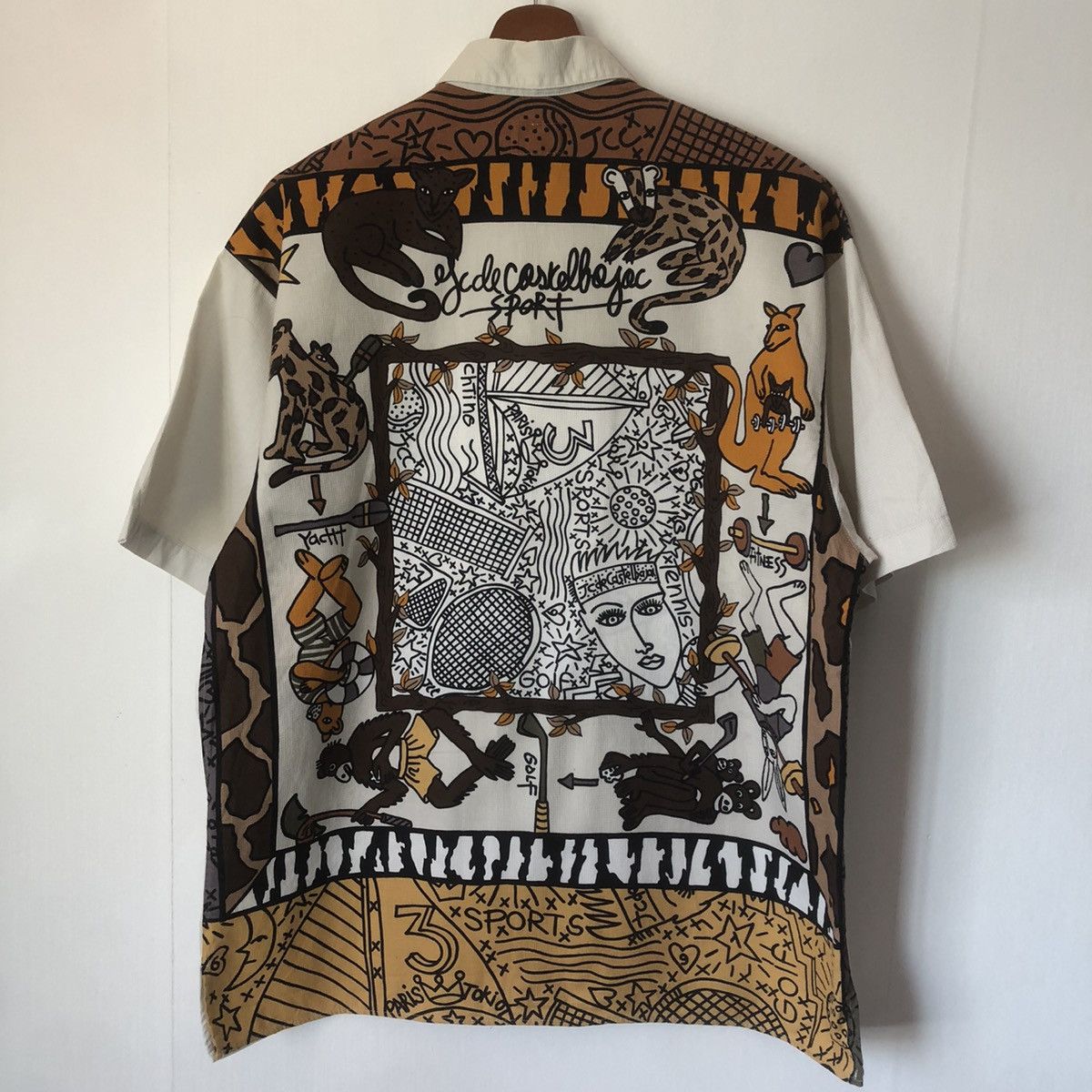 Jean Charles De Castelbajac Full Print JeanCharles De Castelbajac Sport Button Up Tee Size US L / EU 52-54 / 3 - 5 Thumbnail