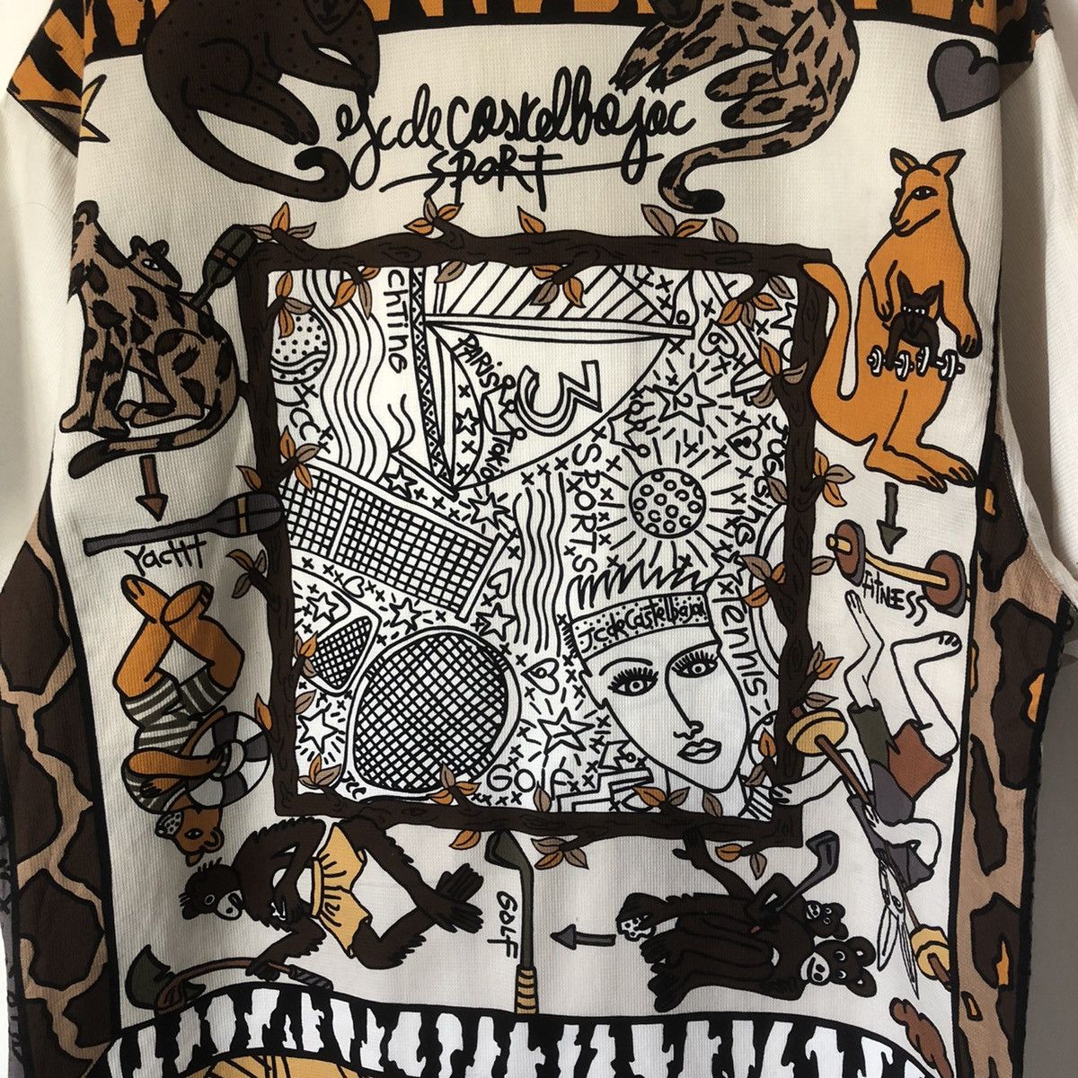 Jean Charles De Castelbajac Full Print JeanCharles De Castelbajac Sport Button Up Tee Size US L / EU 52-54 / 3 - 6 Thumbnail