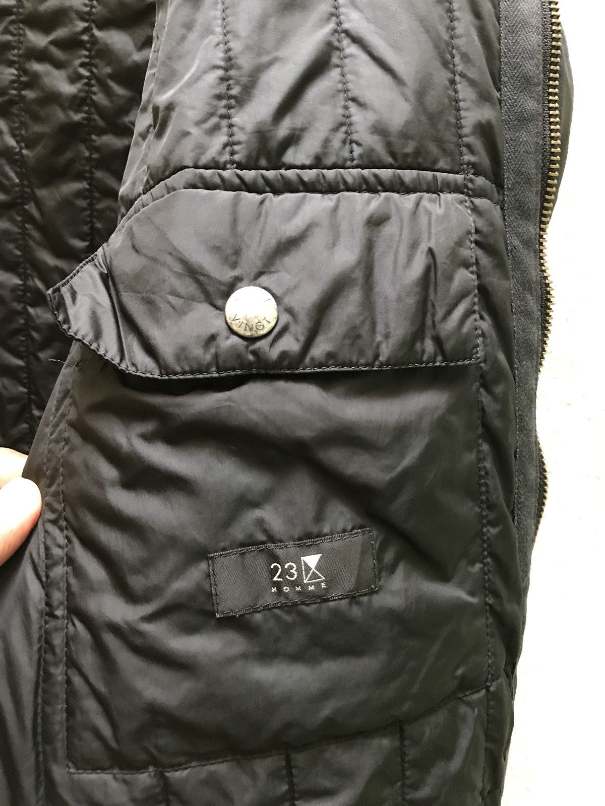 Japanese Brand 🔥💢 23 Homme Tokyo Vingt Trois Quilted Jacket Size US L / EU 52-54 / 3 - 12 Thumbnail