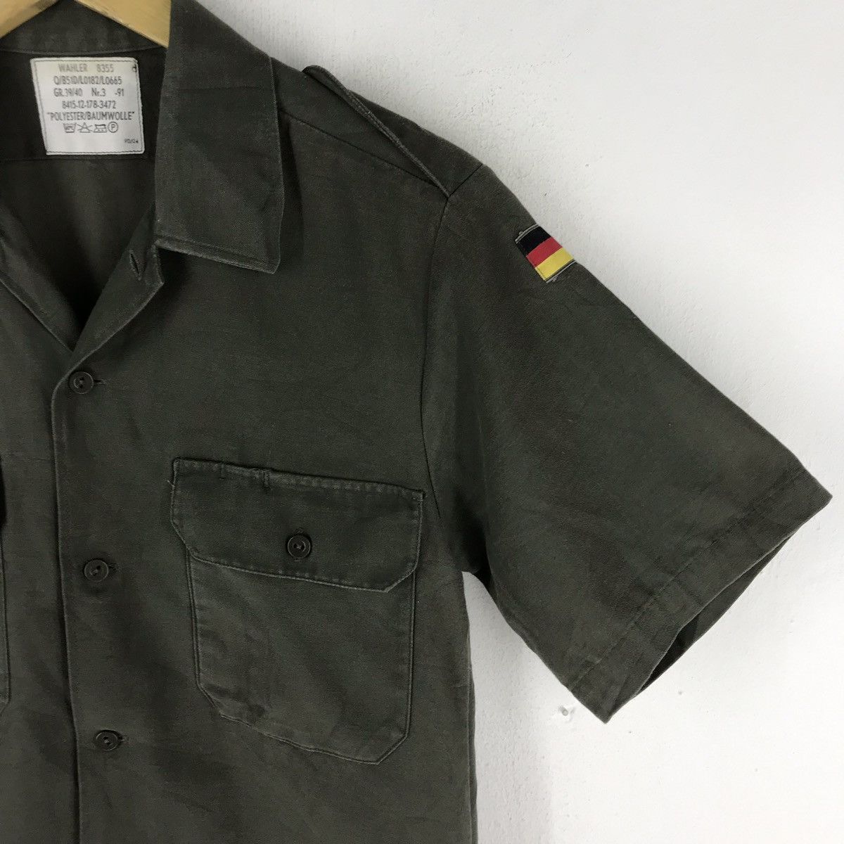 Other VTG GERMAN WAHLER 8355 MILITARY BUTTON SHIRT Size US S / EU 44-46 / 1 - 4 Thumbnail