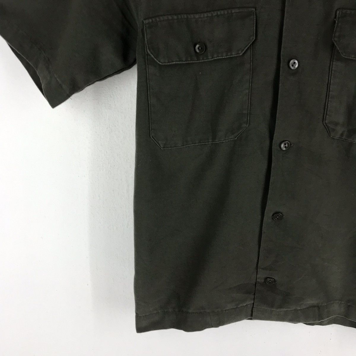 Other VTG GERMAN WAHLER 8355 MILITARY BUTTON SHIRT Size US S / EU 44-46 / 1 - 5 Thumbnail