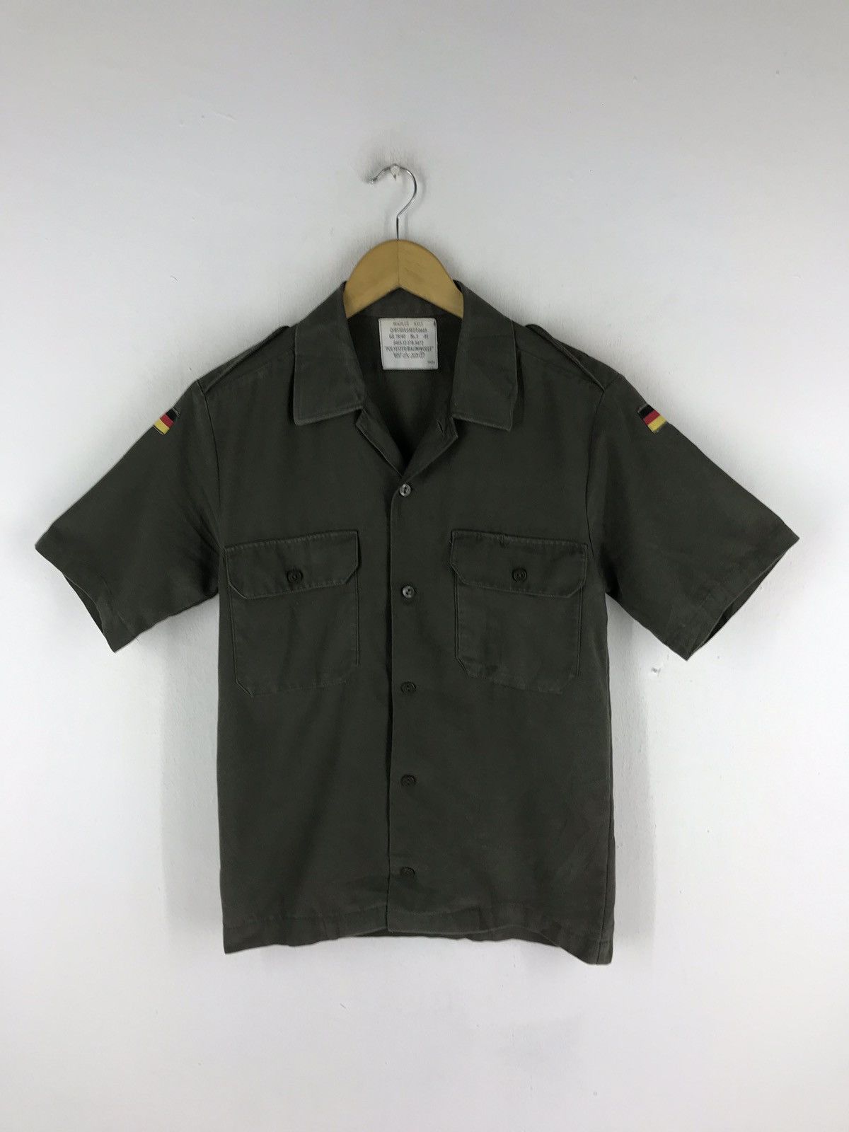 Other VTG GERMAN WAHLER 8355 MILITARY BUTTON SHIRT Size US S / EU 44-46 / 1 - 1 Thumbnail