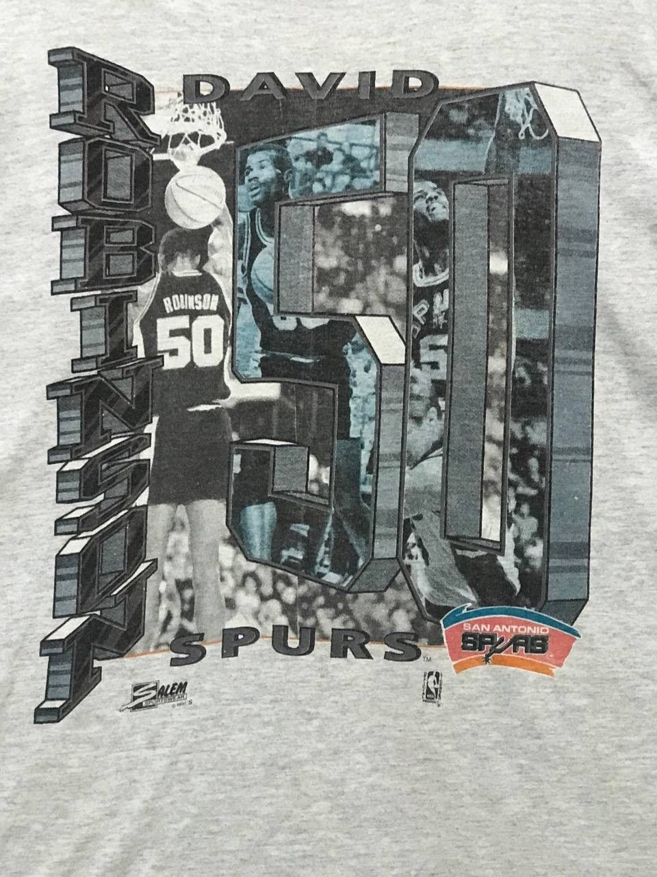NBA Vintage rare David Robinson San Antonio Spurs Size US L / EU 52-54 / 3 - 3 Thumbnail