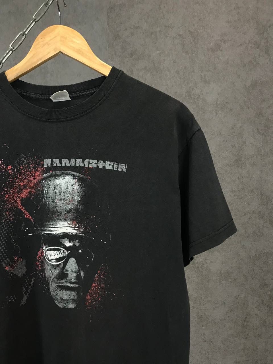 Band Tees Rammstein vintage rock band overprinted distressed tee Size US L / EU 52-54 / 3 - 3 Thumbnail