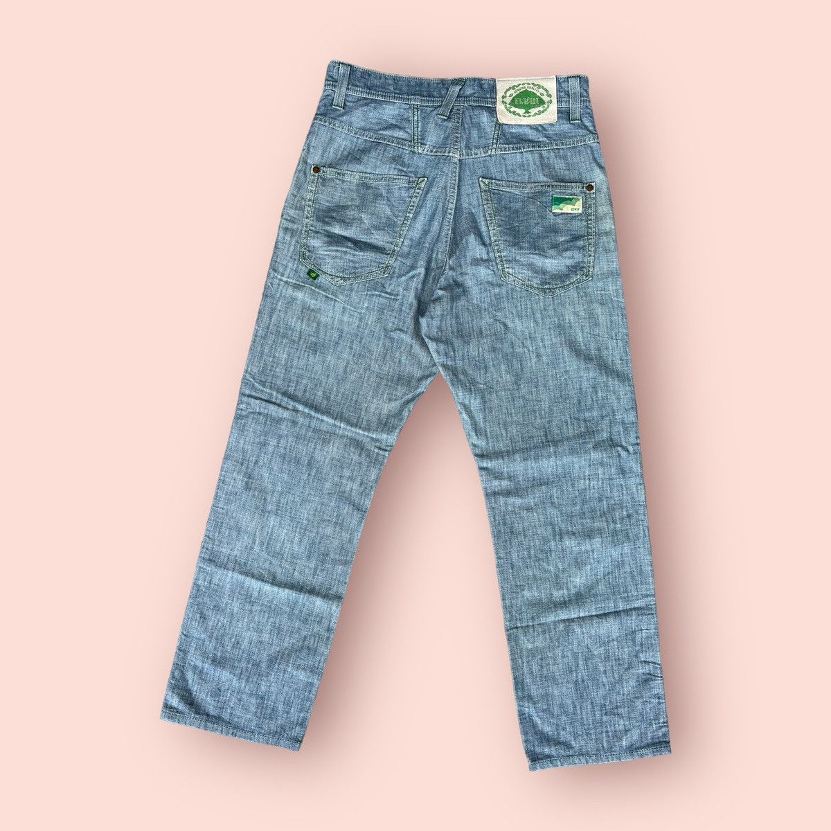 Edwin × Japanese Brand RARE EDWIN ECO FABRIC BANANA FIBER FATIGUE DENIM (30-31") Size US 31 - 19 Thumbnail